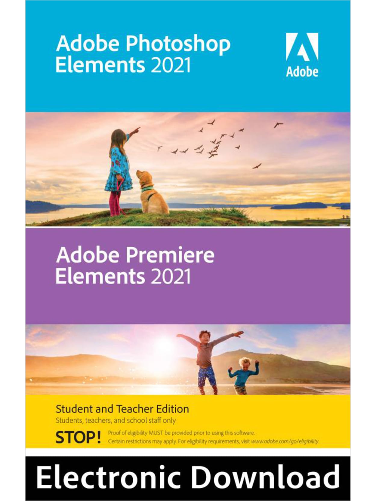 adobe photoshop elements 2021 premiere elements 2021 student teacher edition windows item 4117127