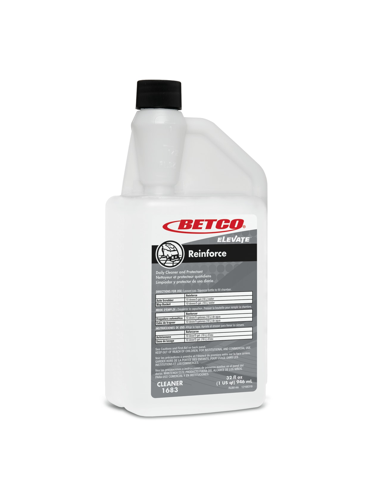 Betco Elevate Reinforce Cleaner 32 Oz 6pk Office Depot
