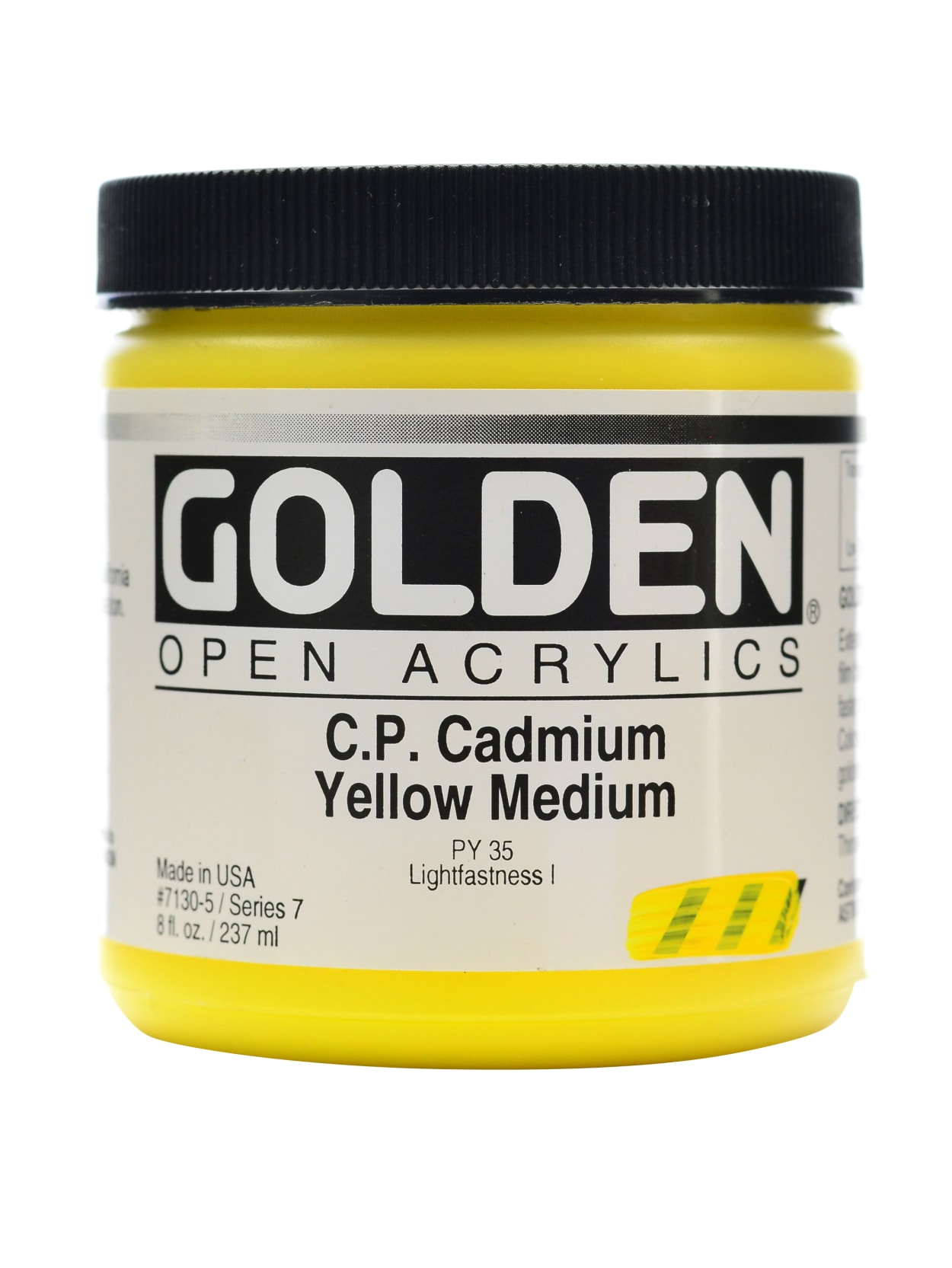 Golden Open Acrylic Paint 8 Oz Jar Cadmium Yellow Medium Cp Office Depot