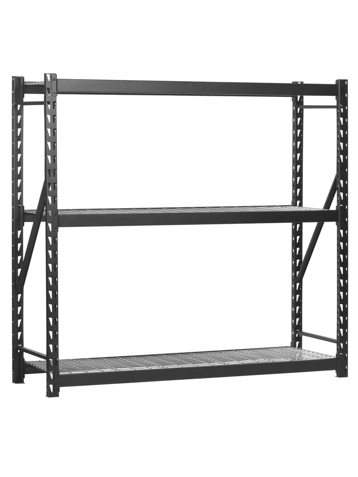 storage rack dividers on Edsal Heavy Duty Welded Storage Rack 72 H X 77 W X 24 D Black Office Depot