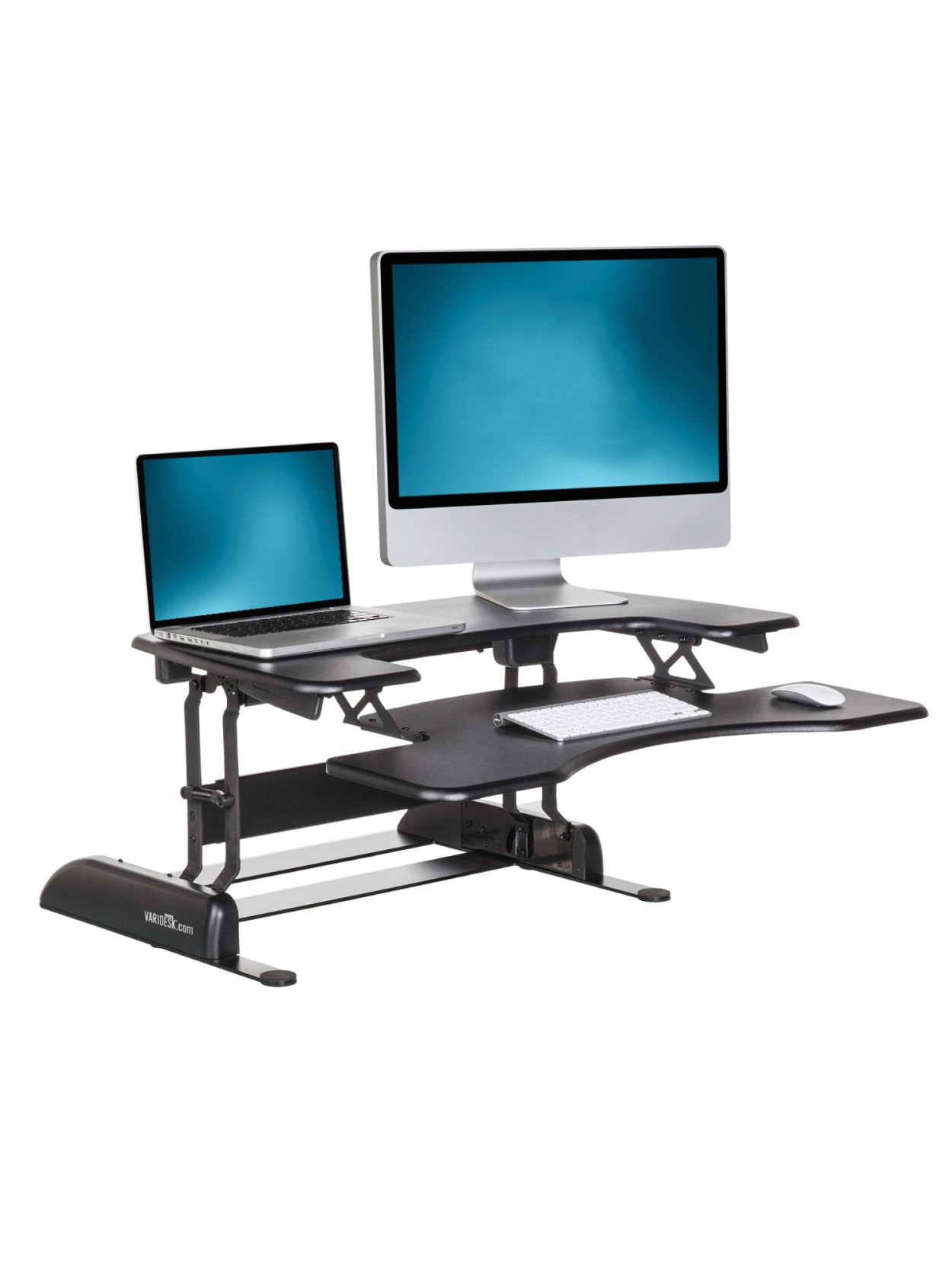 Varidesk Proplus Manual Standing Desk Converter 36 W Black Office Depot