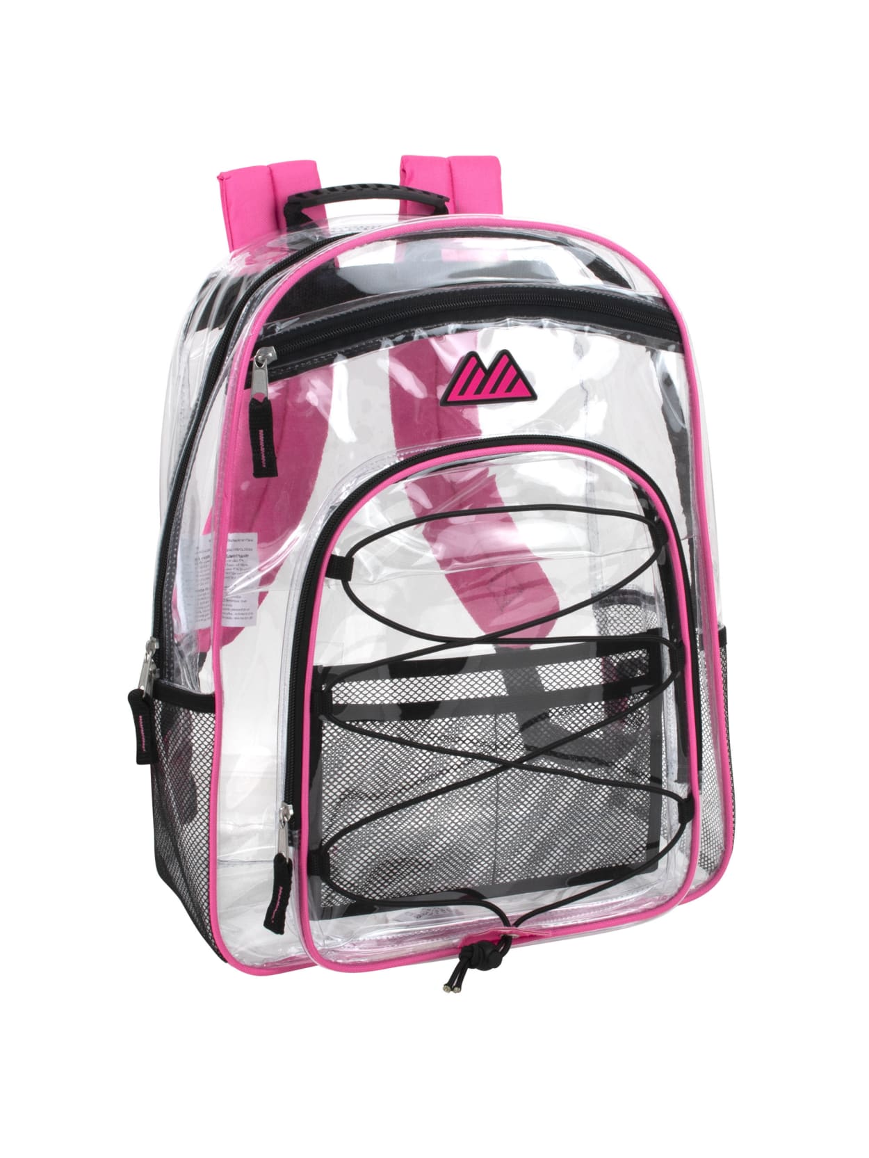 clear pink backpacks