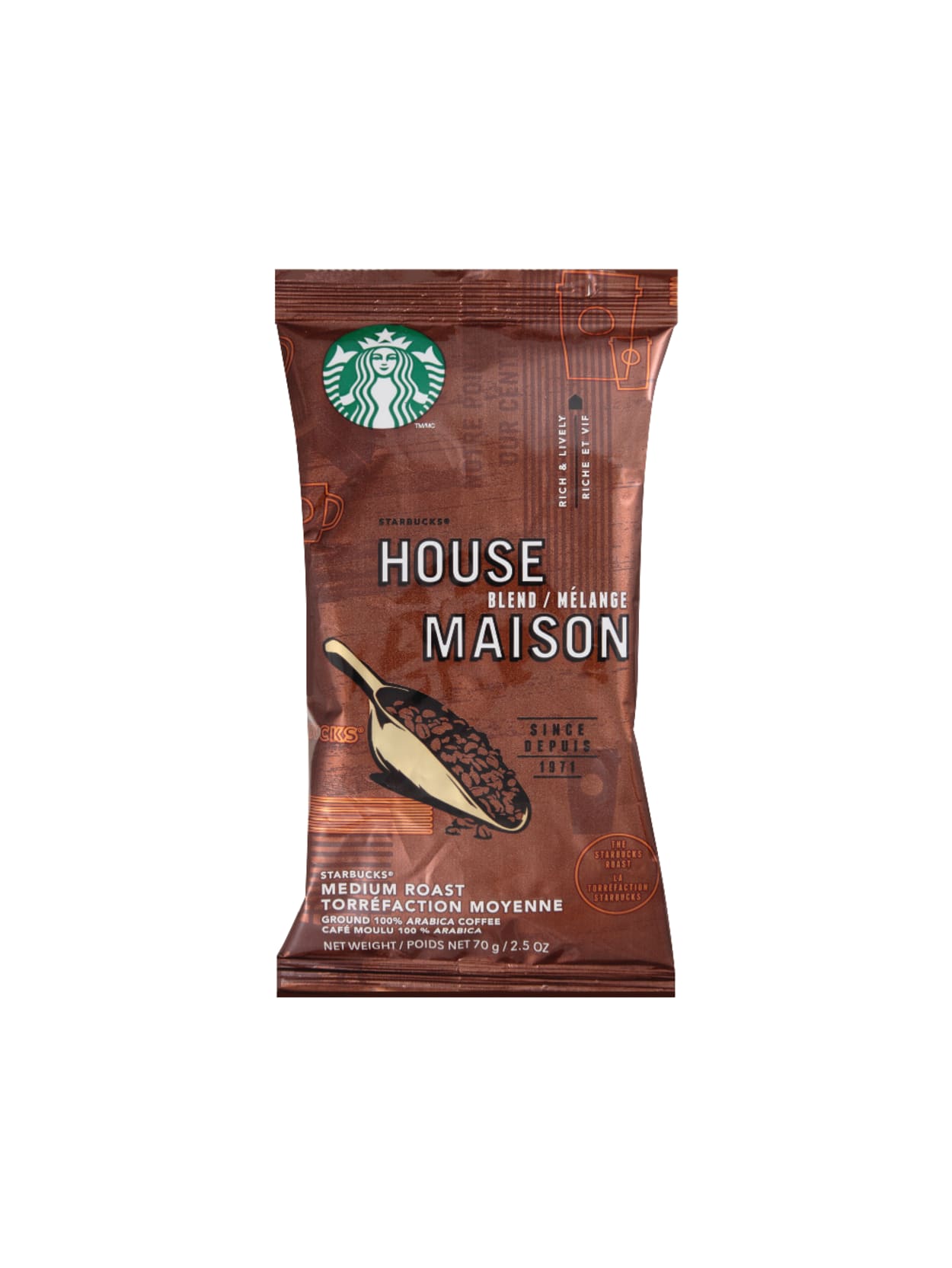 Starbucks Single Serve Coffee Packets House Blend Carton Of 18 Office Depot