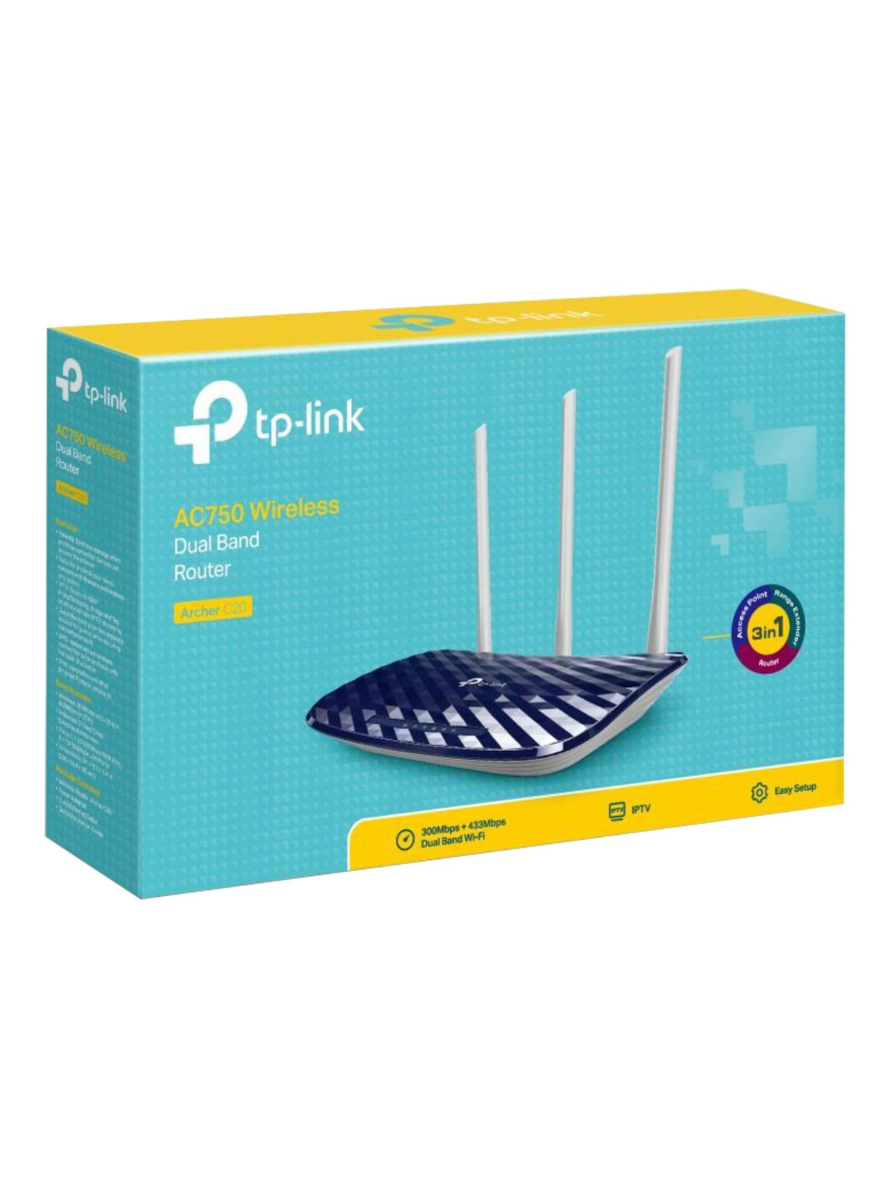 Tp Link Archer Dual Band 802 11ac Wireless Gateway Router Archer C Office Depot