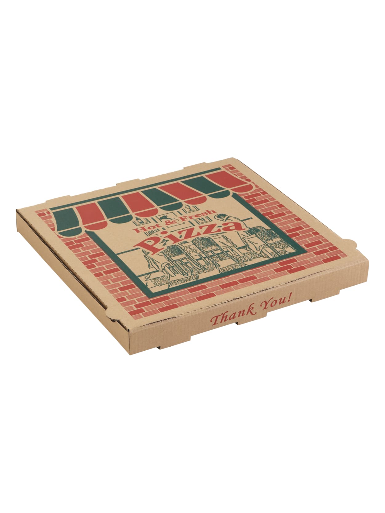 Arvco Corrugated Pizza Boxes 10 X 10 X 1 34 Kraft Pack Of 50 Boxes Office Depot