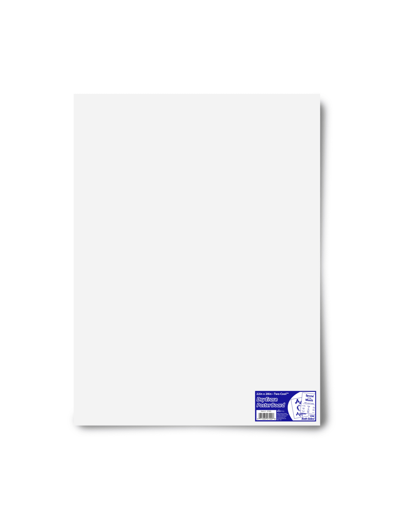 Royal Brites Dual Sided Dry Erase Poster Board 22 X 28 White Office Depot