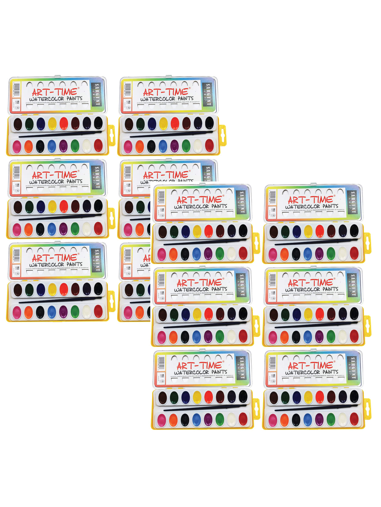 Art Time Watercolor Sets 16 Colors 12pk Office Depot