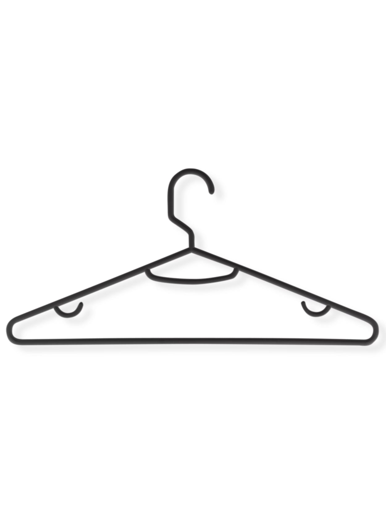 Honey Can Do Plastic Tubular Hangers Black Pack Of 60 Office Depot