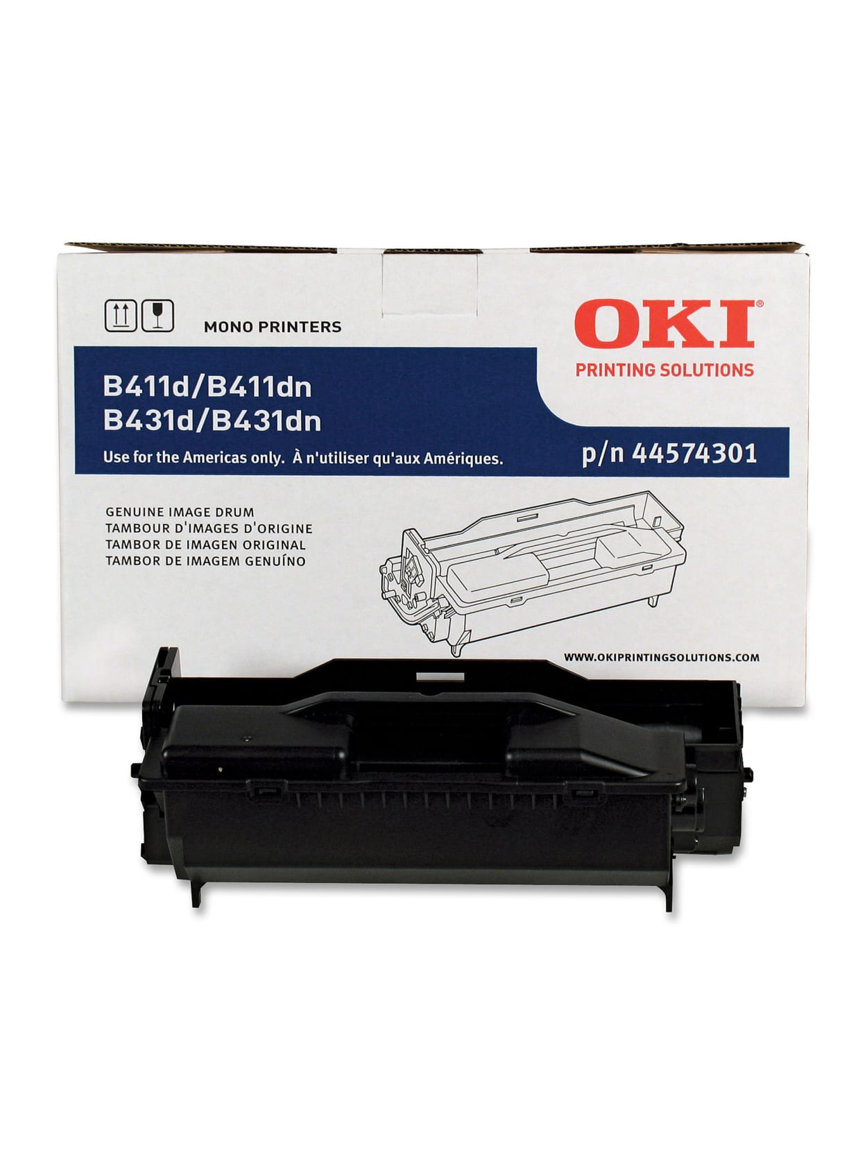 Oki 44574301 Black Drum Office Depot