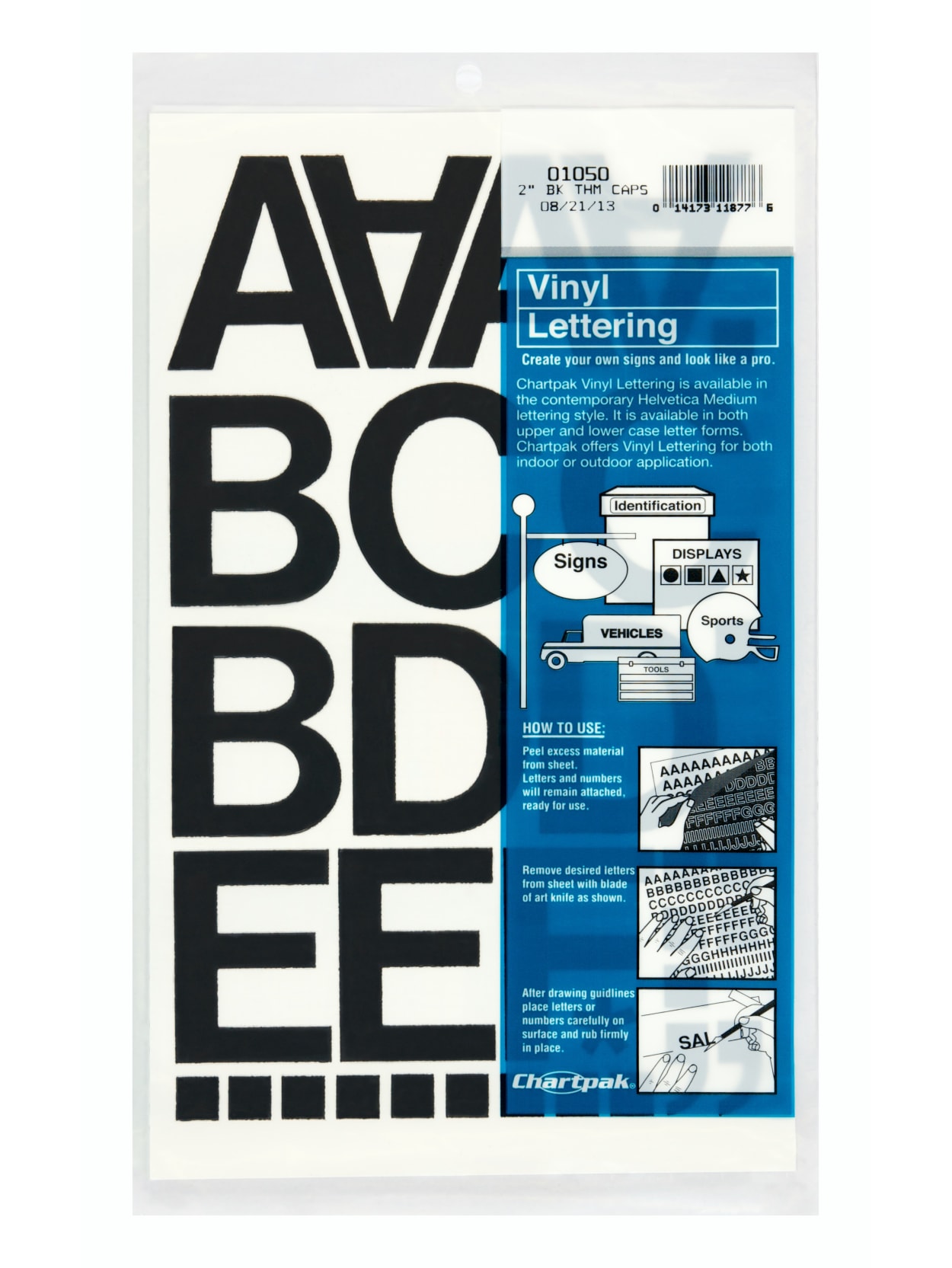 Chartpak Pickett Vinyl Letters And Numbers 2 Black Office Depot