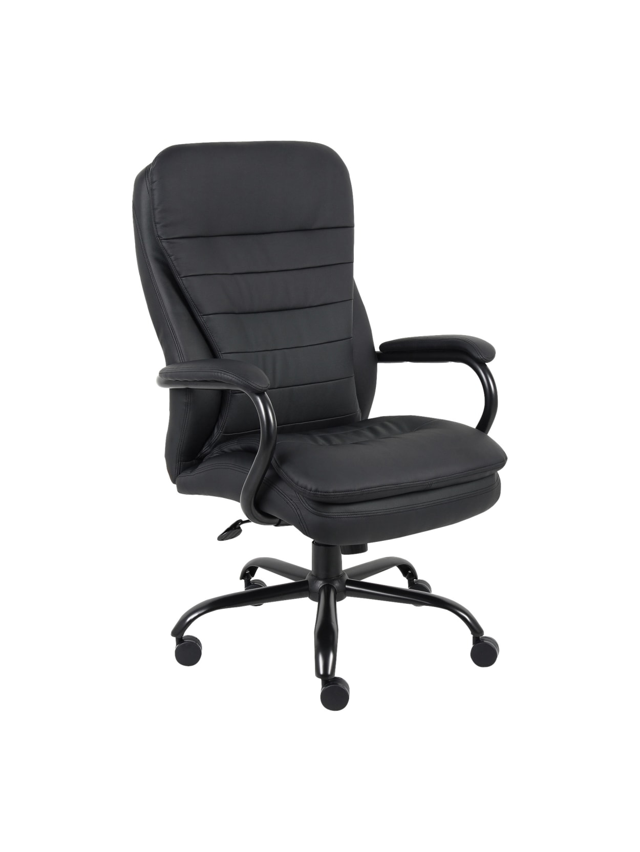 lorell big and tall executive double cushion bonded leather