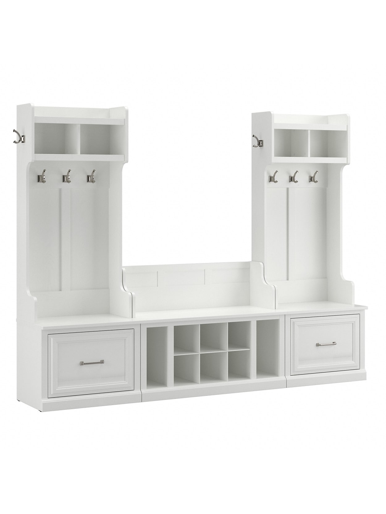 entryway shoe bench on Woodland Entryway Storage Set White Ash Office Depot