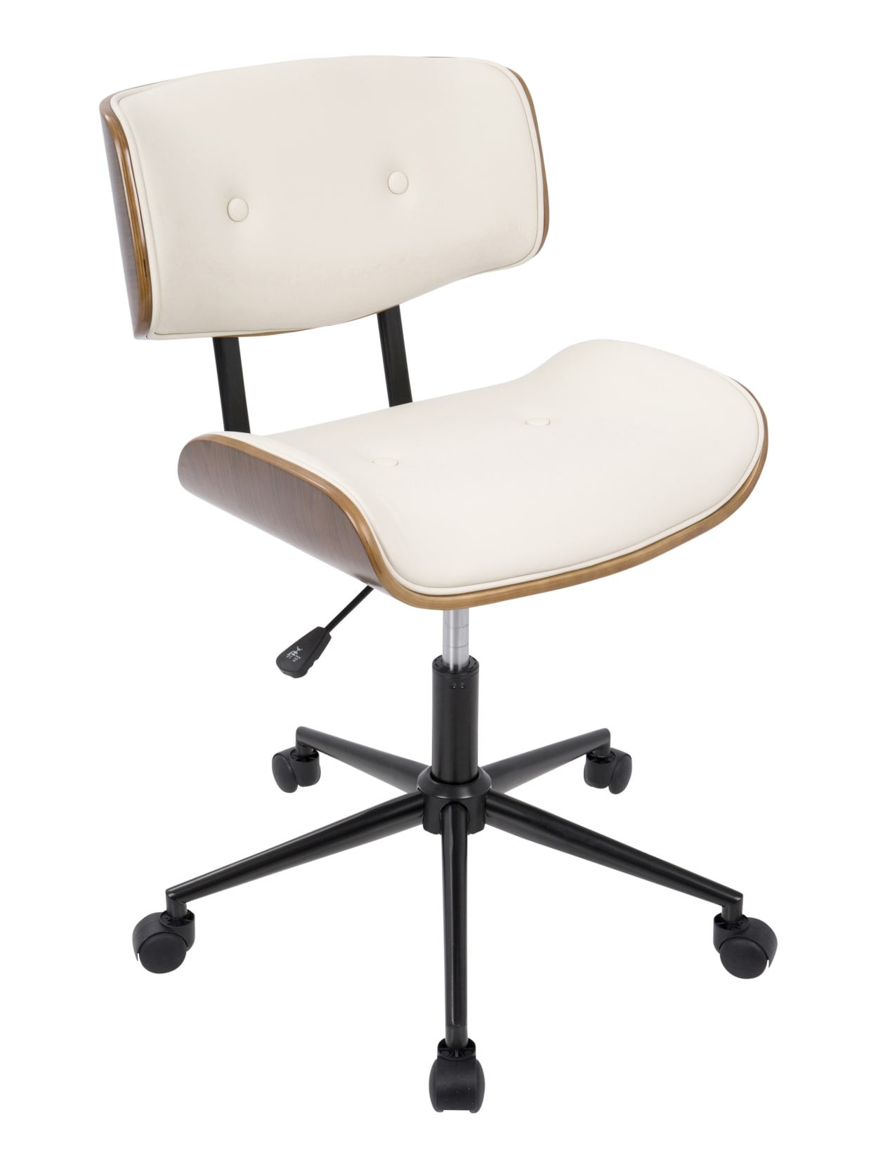 Lumisource Lombardi Office Chair Walnutcream Office Depot