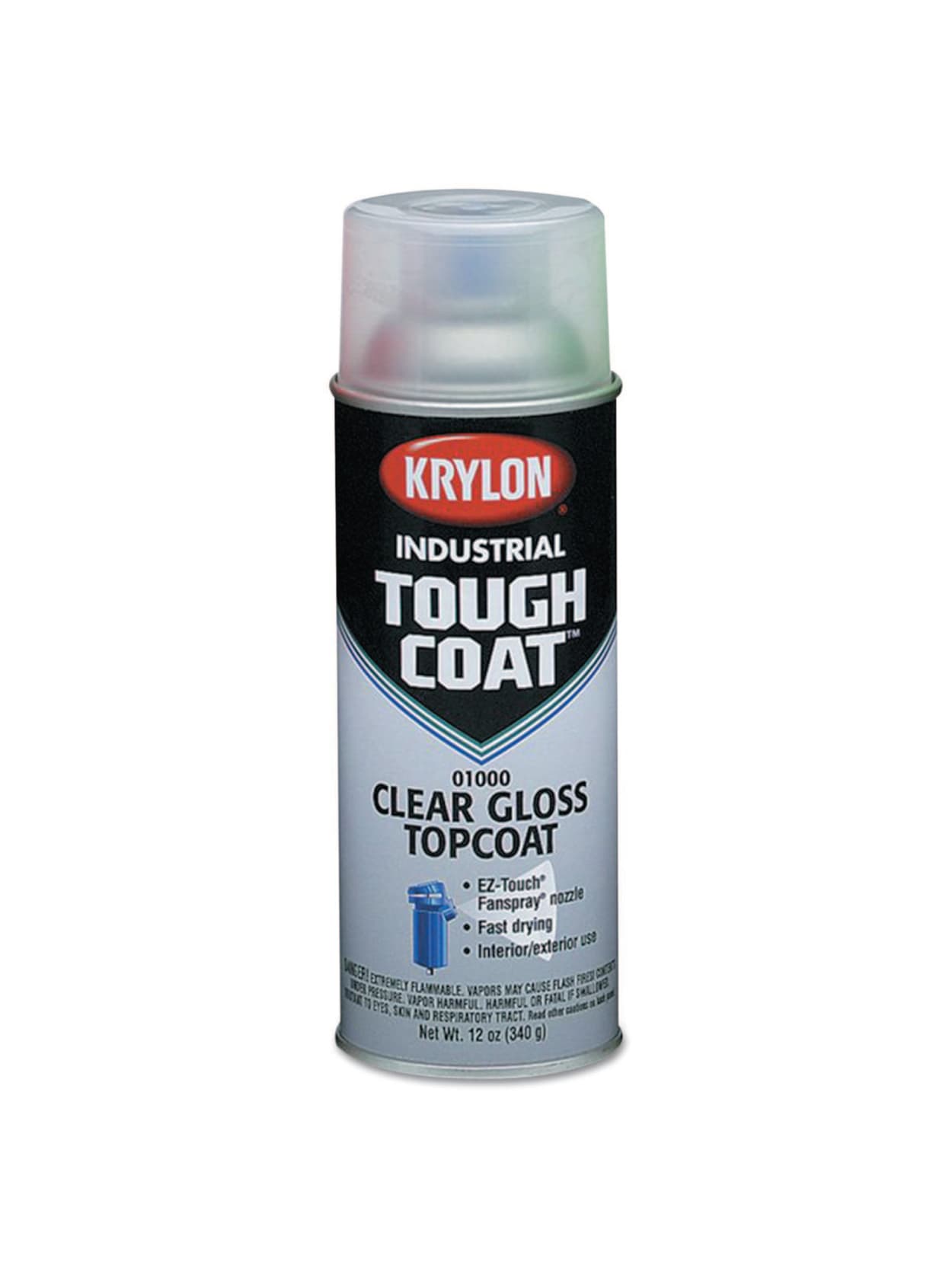 Krylon Tough Coat Acrylic Alkyd Enamel 12 Oz Aerosol Can Osha White Office Depot