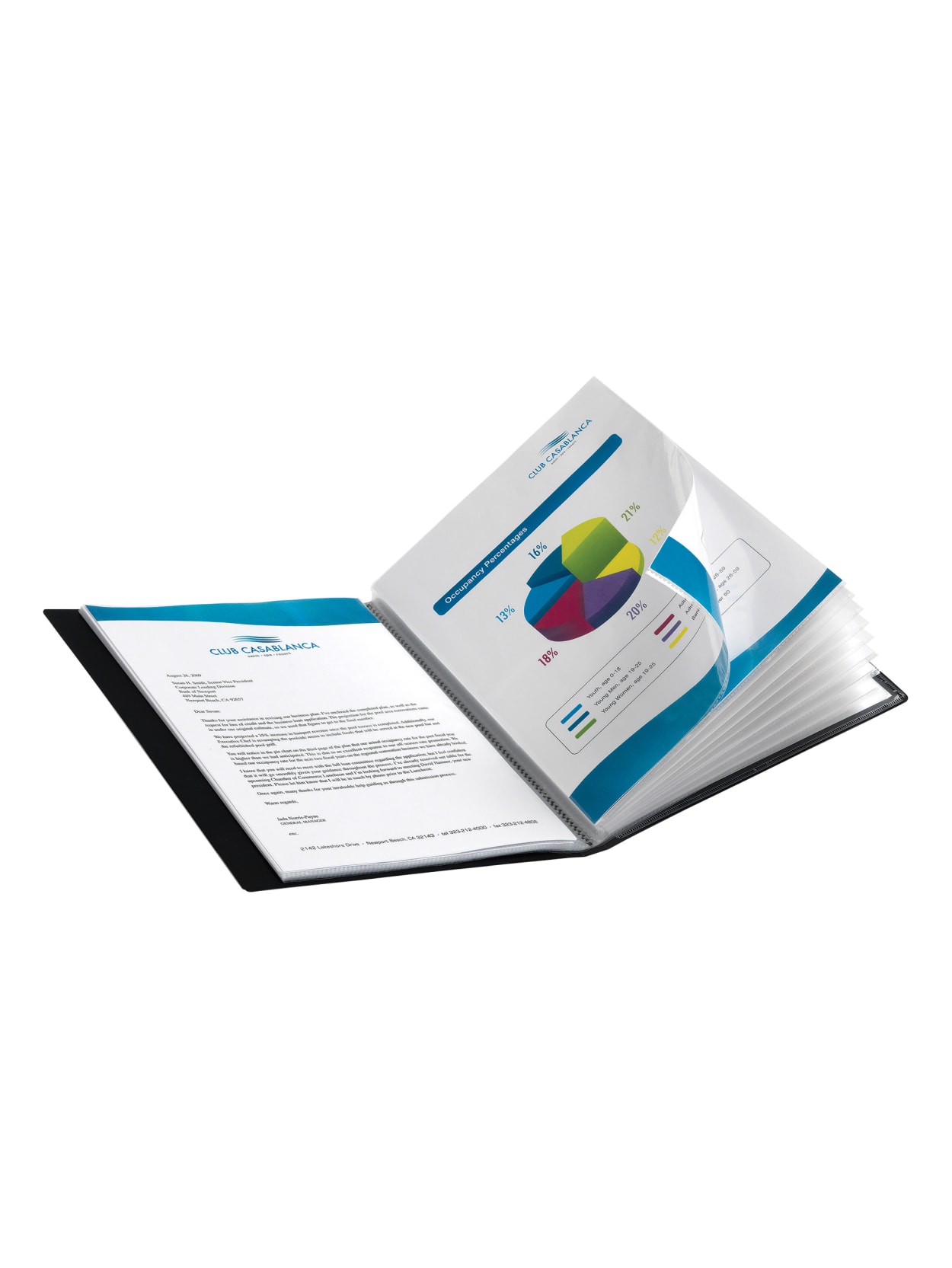 Office Depot Brand Bound Presentation Book With 24 Pockets Black