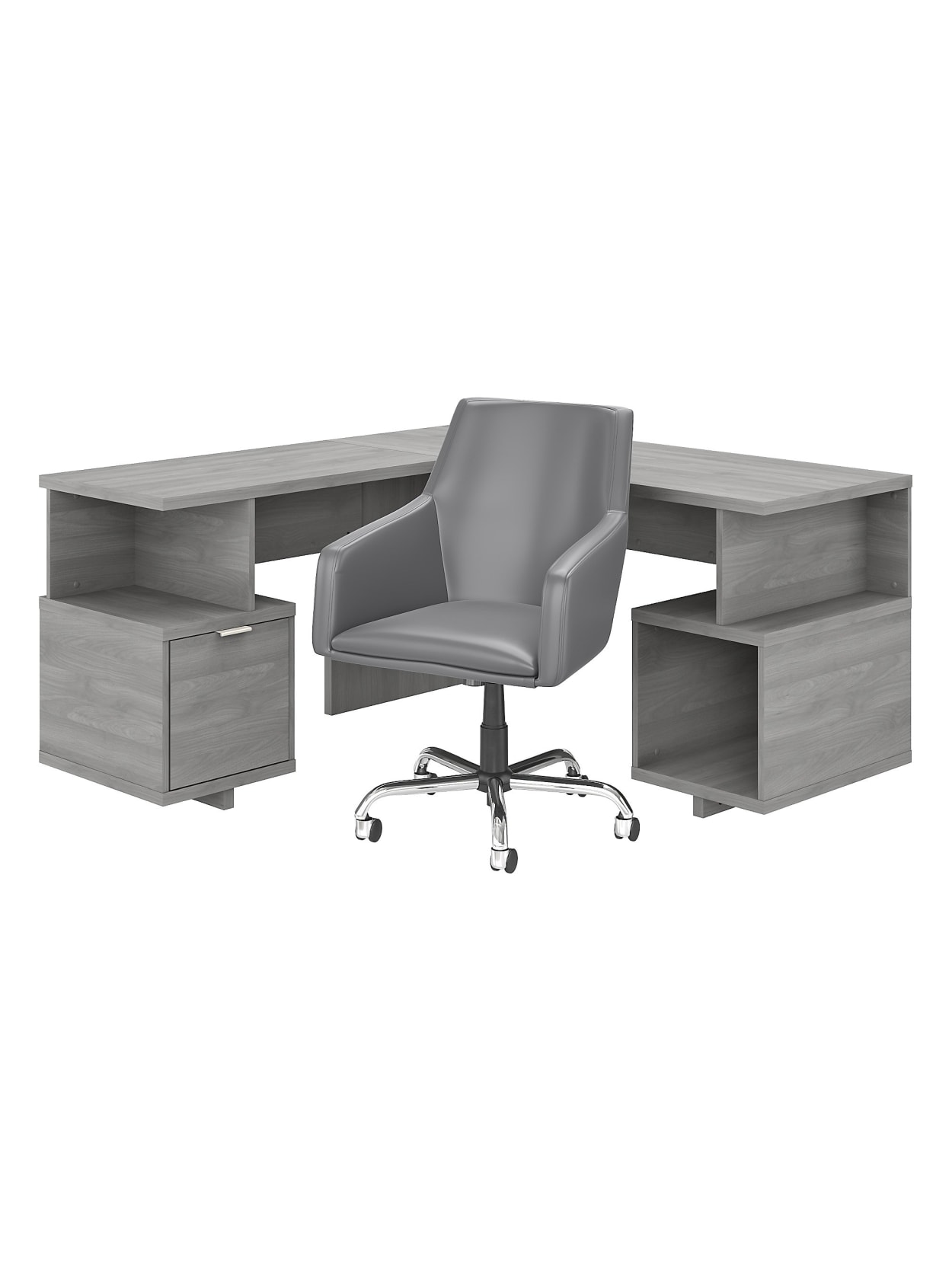 media desk and chair set