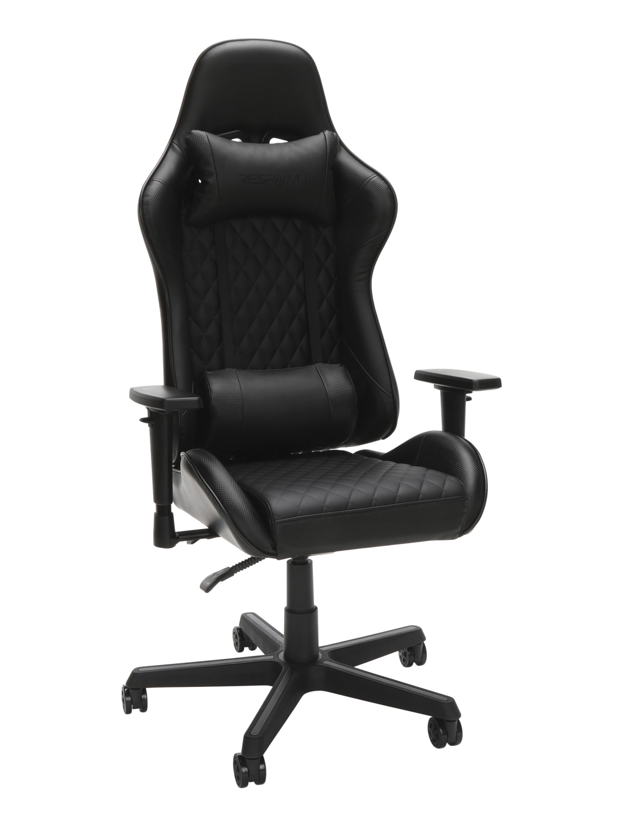 Respawn Leather High Back Gaming Chair Black Office Depot
