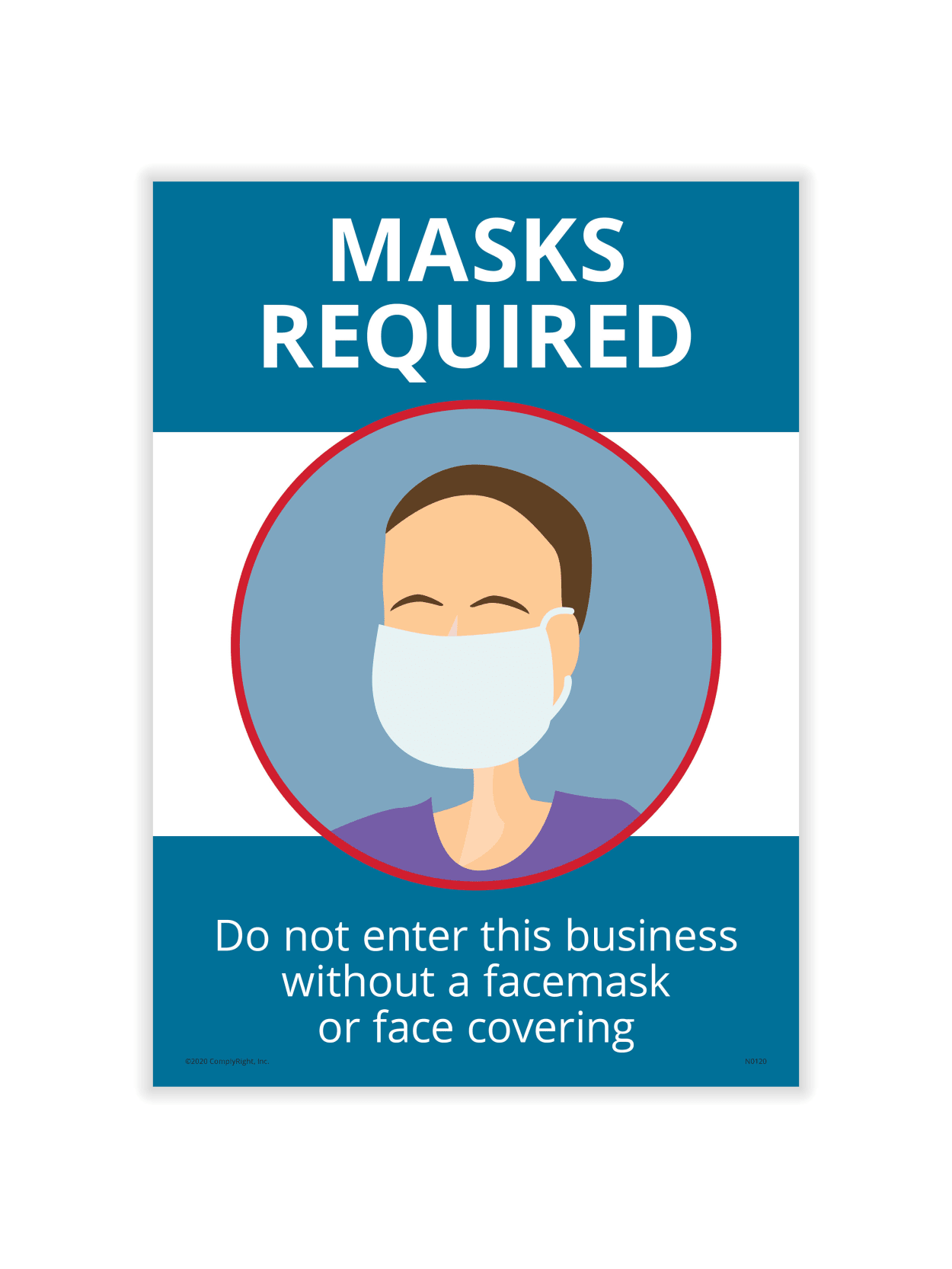 Complyright Masks Required Poster English 10 X 14 Office Depot