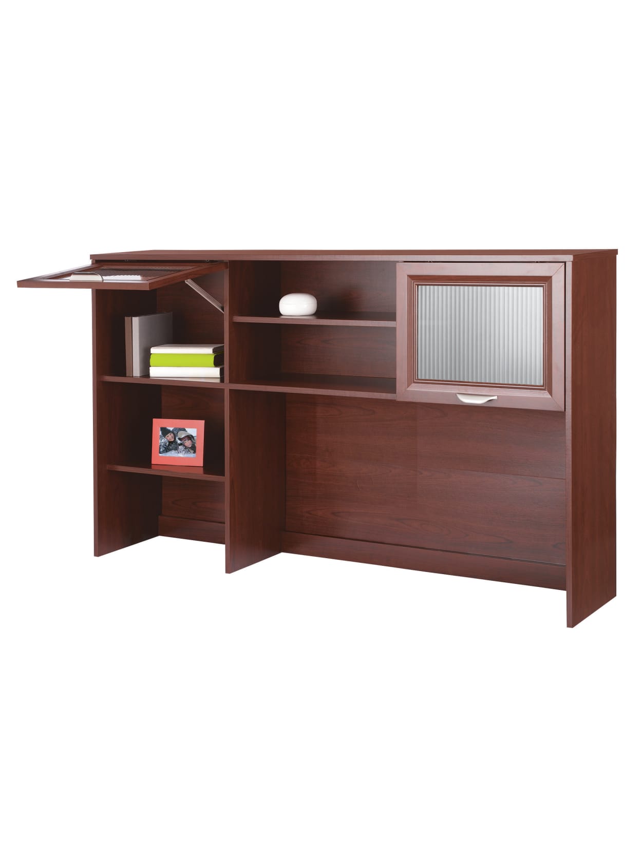 Realspace Magellan 58 W Hutch Cherry Office Depot