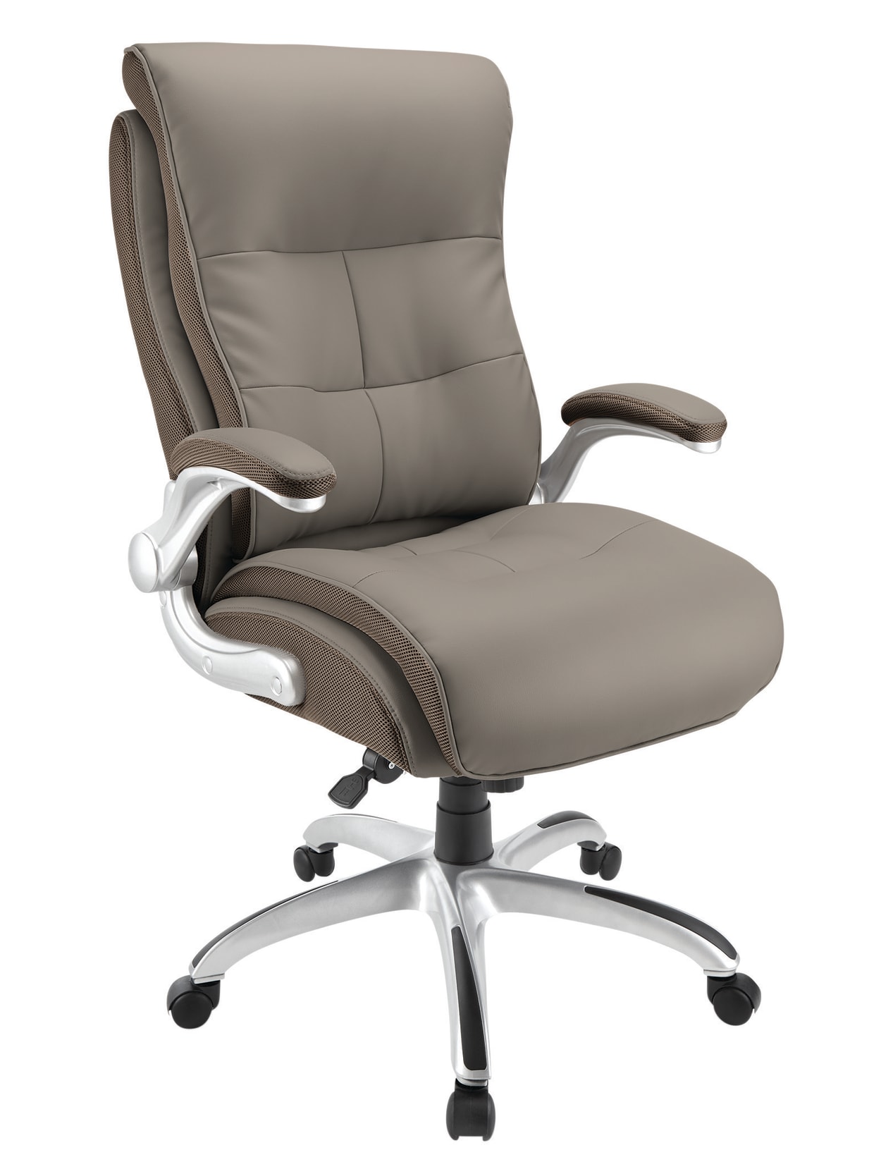 Realspace Ampresso Chair Taupesilver Office Depot
