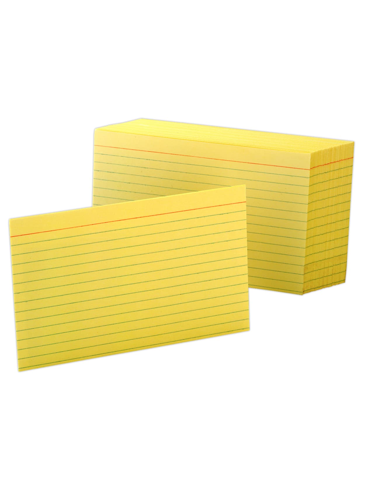 Oxford Color Index Cards Ruled 4 X 6 Canary Pack Of 100 Office Depot