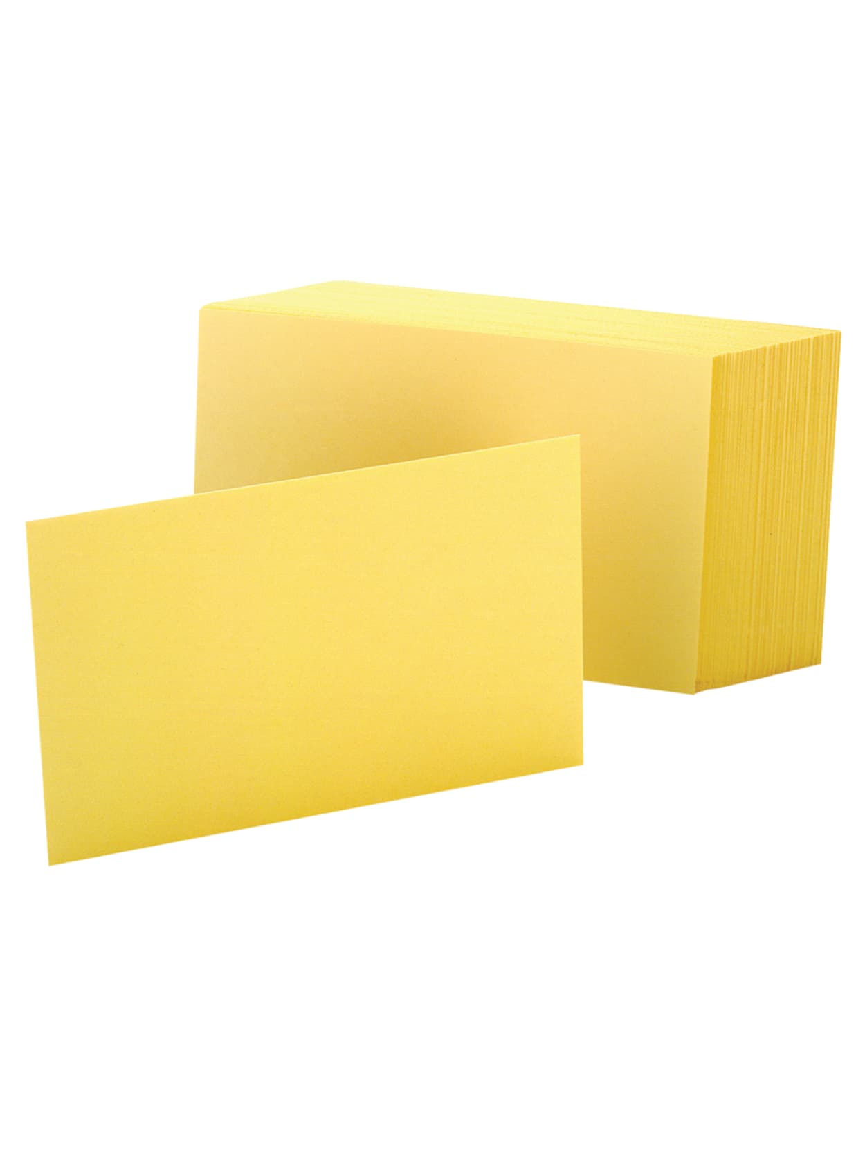 Oxford Color Index Cards Unruled 4 X 6 Canary Pack Of 100 Office