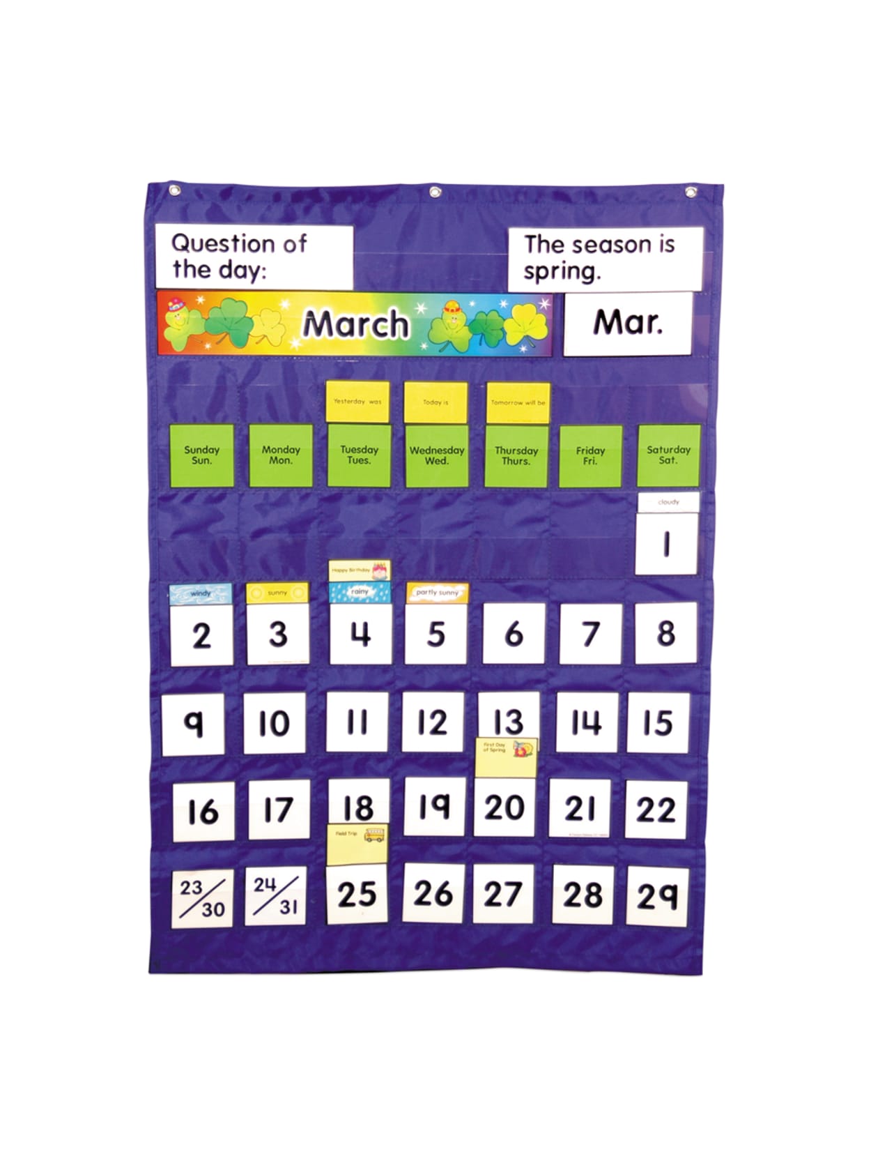 Carson Dellosa Complete Calendar And Weather Pocket Chart Office