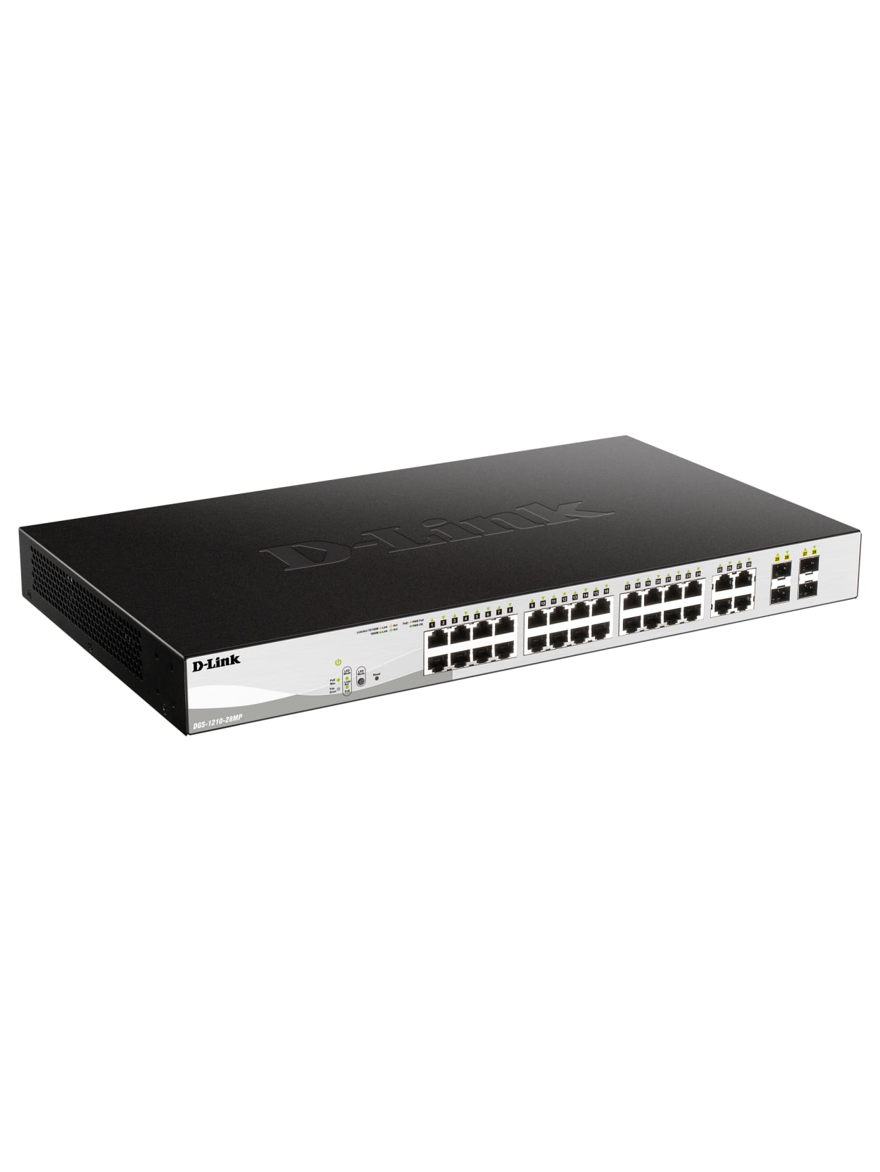 D Link 28 Port Layer 2 Smart Managed Gigabit Poe Switch 24 Ports Manageable 2 Layer Supported Modular Twisted Pair Optical Fiber 1u High Rack Mountable Office Depot