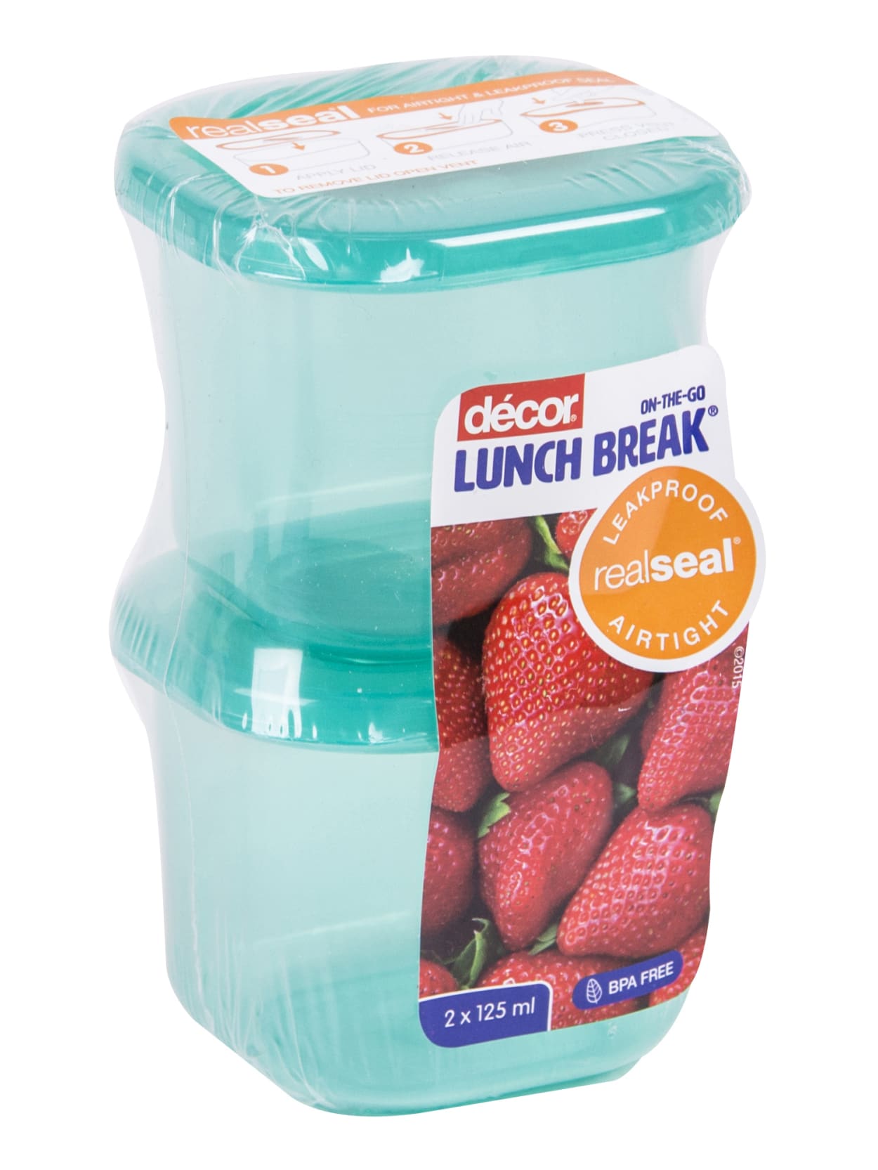 D Cor Lunch Break Snack Boxes 125 Ml Assorted Colors Pack Of 2
