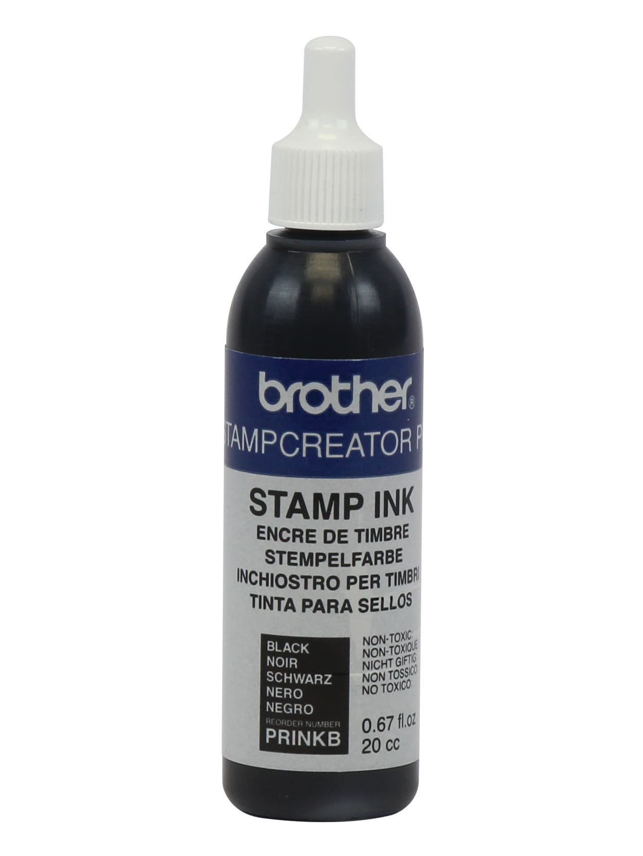 Brother Stampcreator Pro Stamp Ink Refill Bottle 0 67 Oz Black
