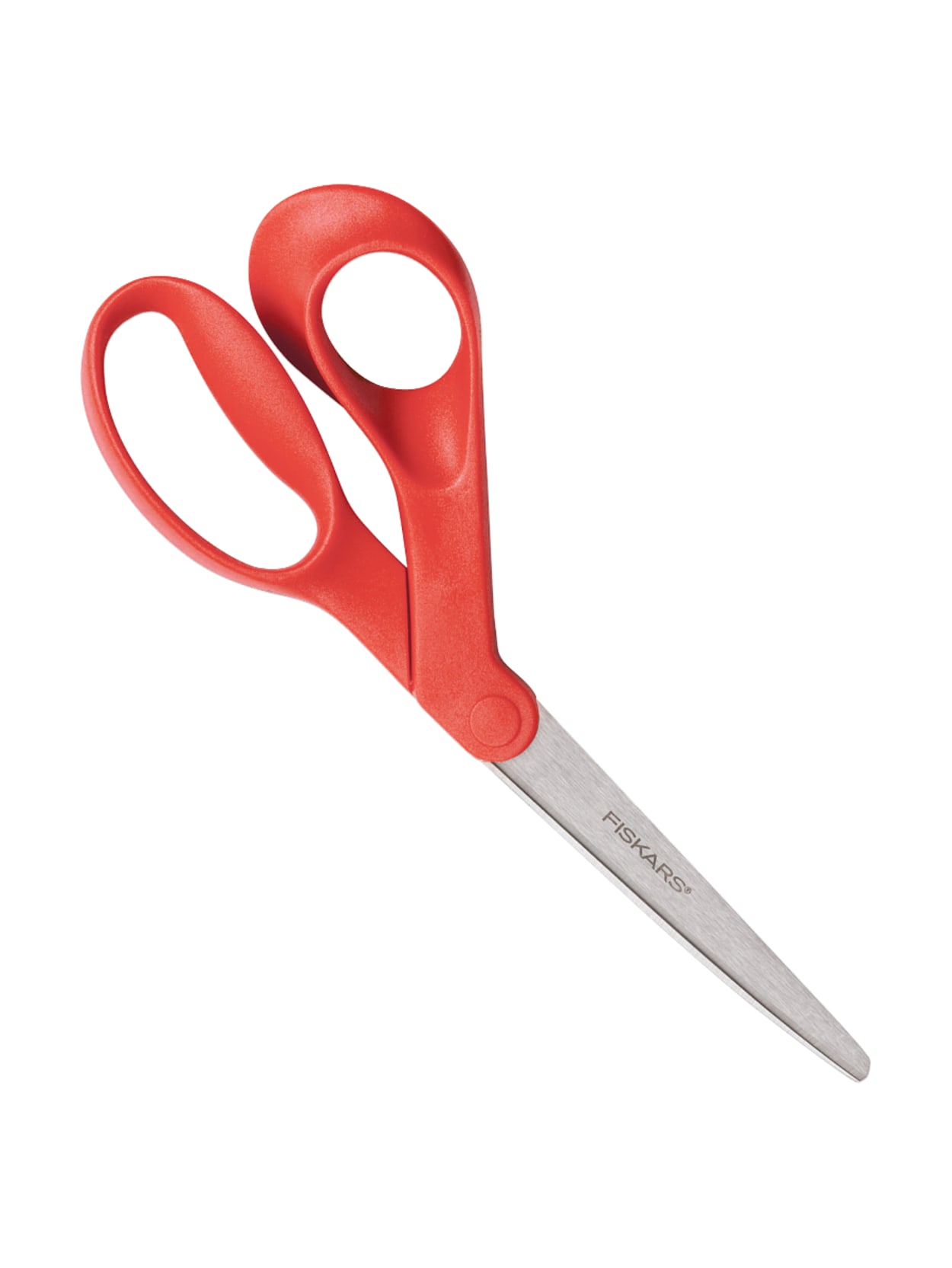 Scissors 8 Left Handed Bent Red - Office Depot
