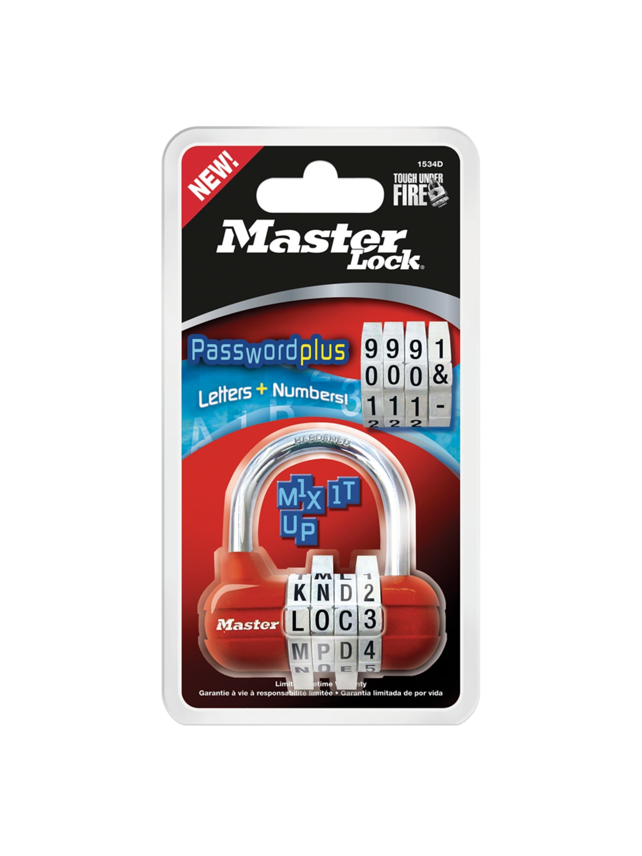 Master Lock Password Plus Combination Padlock Assorted Colors No