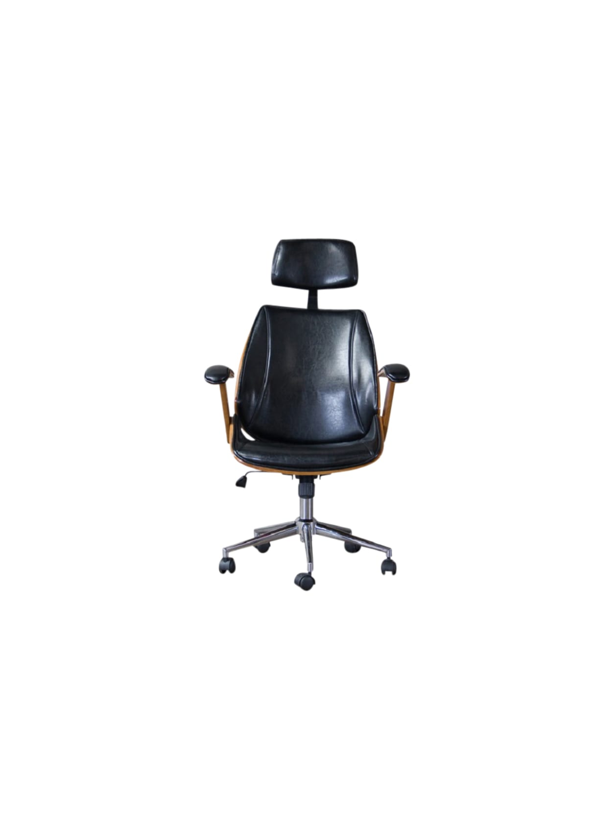 Baxton Studio Julius High Back Office Chair Blackwalnut Office Depot