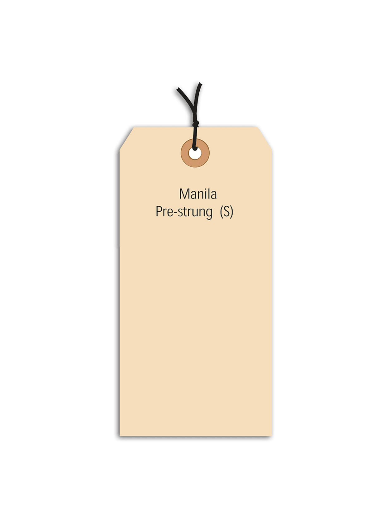 1000-3 3/4" x 1 7/8" Size 3 Manila Inventory Shipping Hang Tags with Wire 13 Pt 