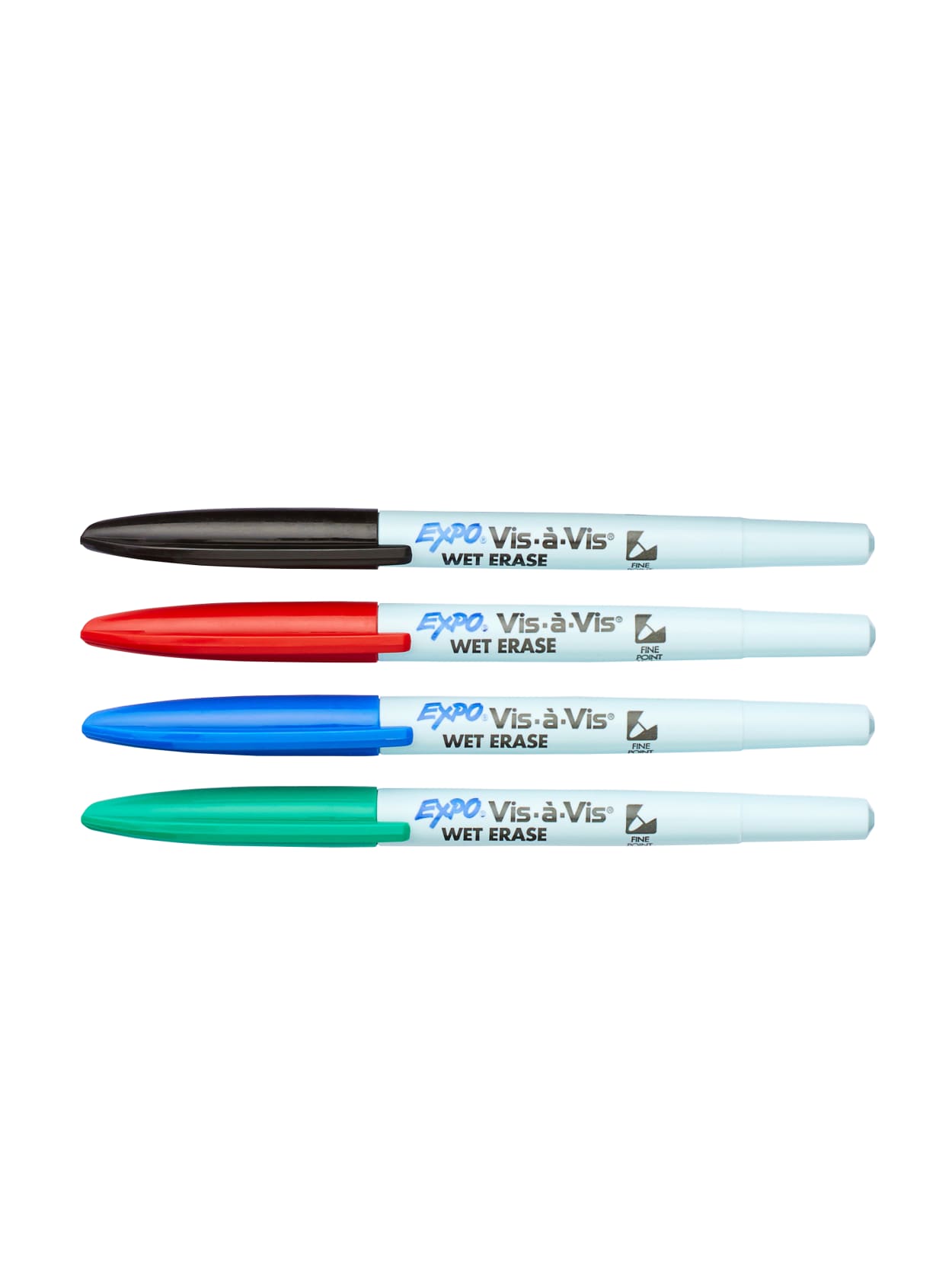 Expo Vis Vis Wet Erase Fine Tip Markers Assorted Colors Pack Of 5 Office Depot