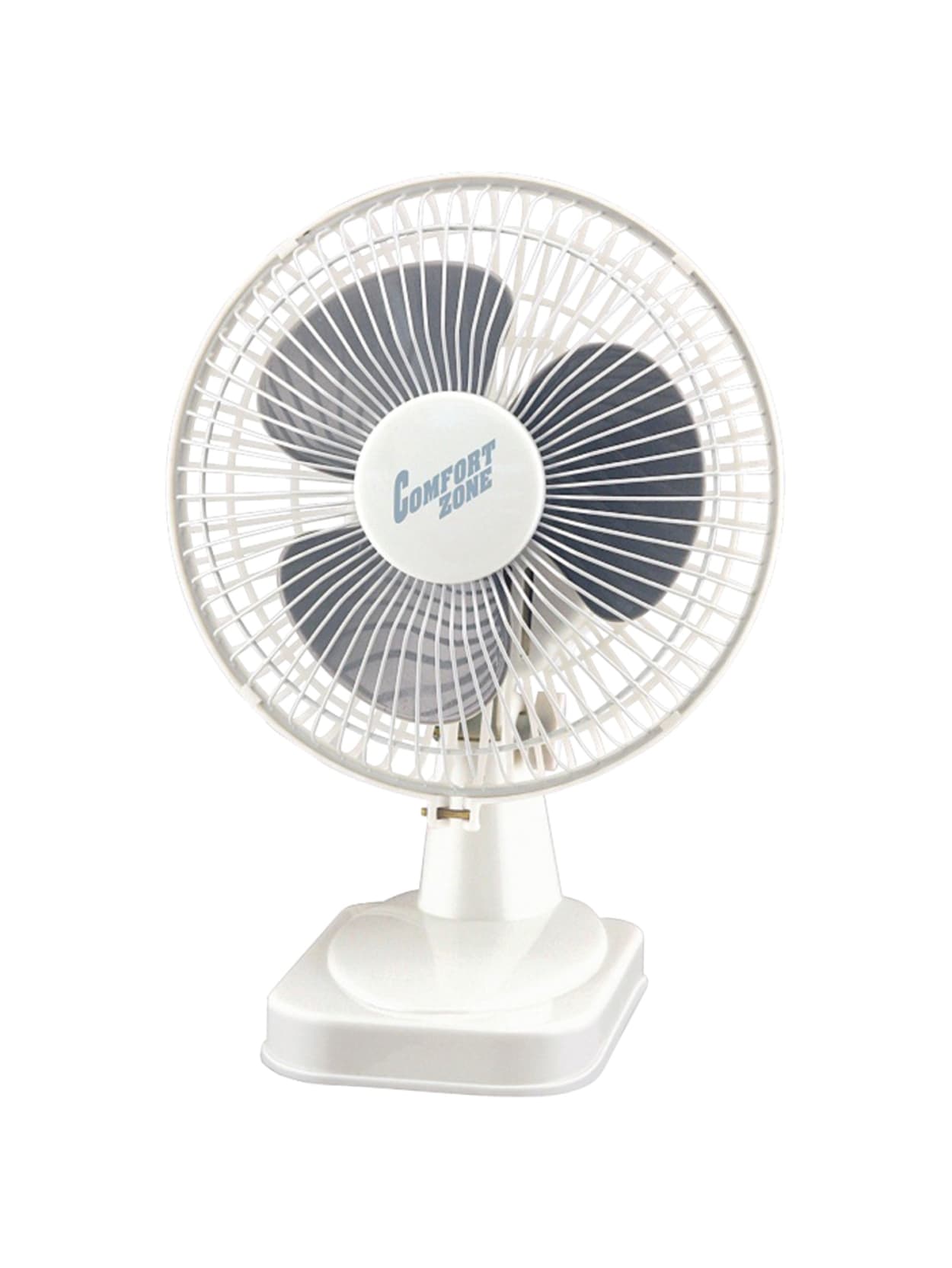 Comfort Zone Cz6d 6 Inch Desk Fan White 152 4 Mm Diameter 2 Speed Adjustable Tilt Head Safety Grill Quiet Carrying Handle Break Resistant Blade 10 5 Height X 6 Width X 8 Depth Whatever your need for cooling, comfort zone has a fan. comfort zone