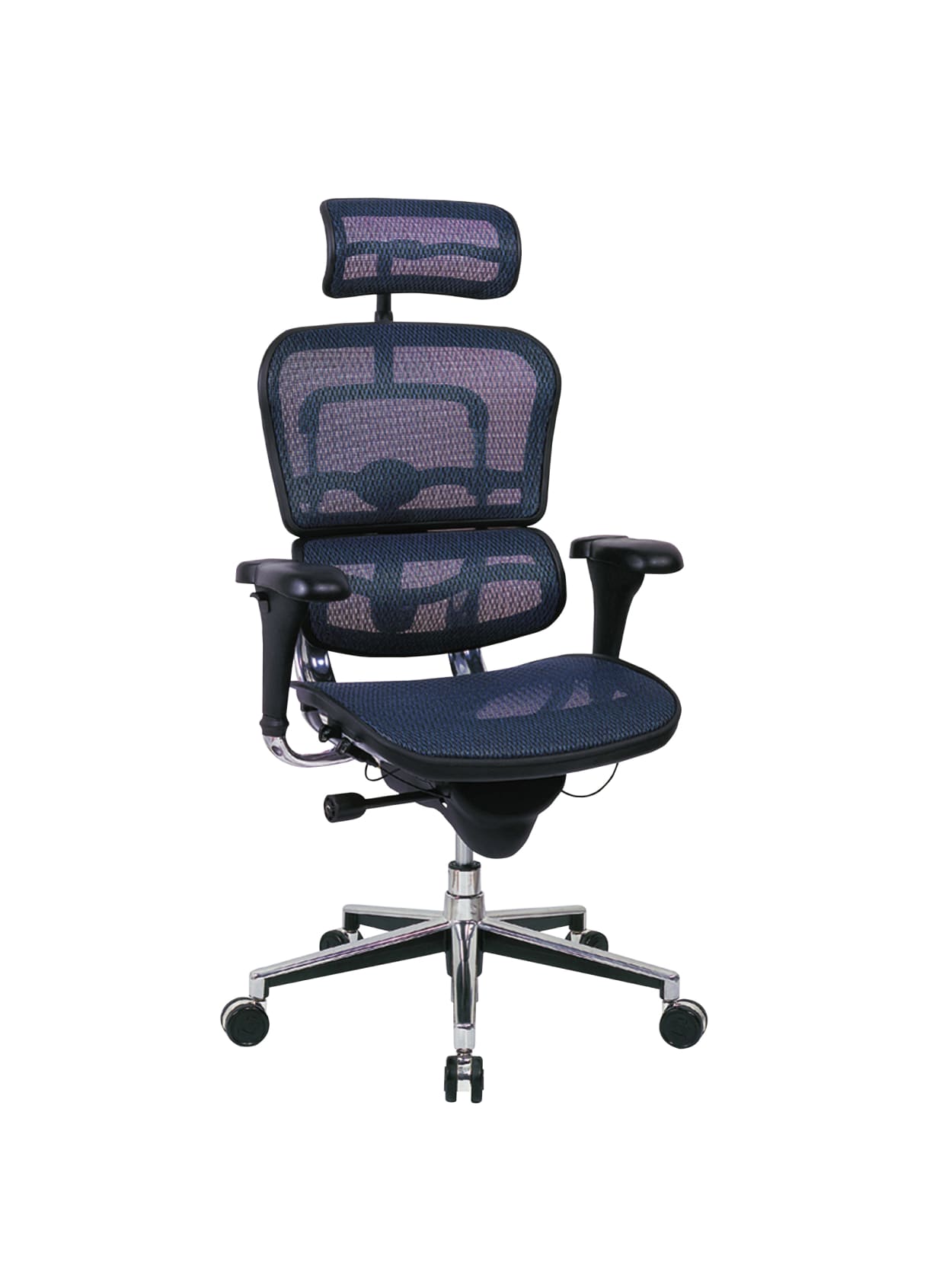 Raynor Ergohuman High Back Mesh Chair Bluechrome Office Depot