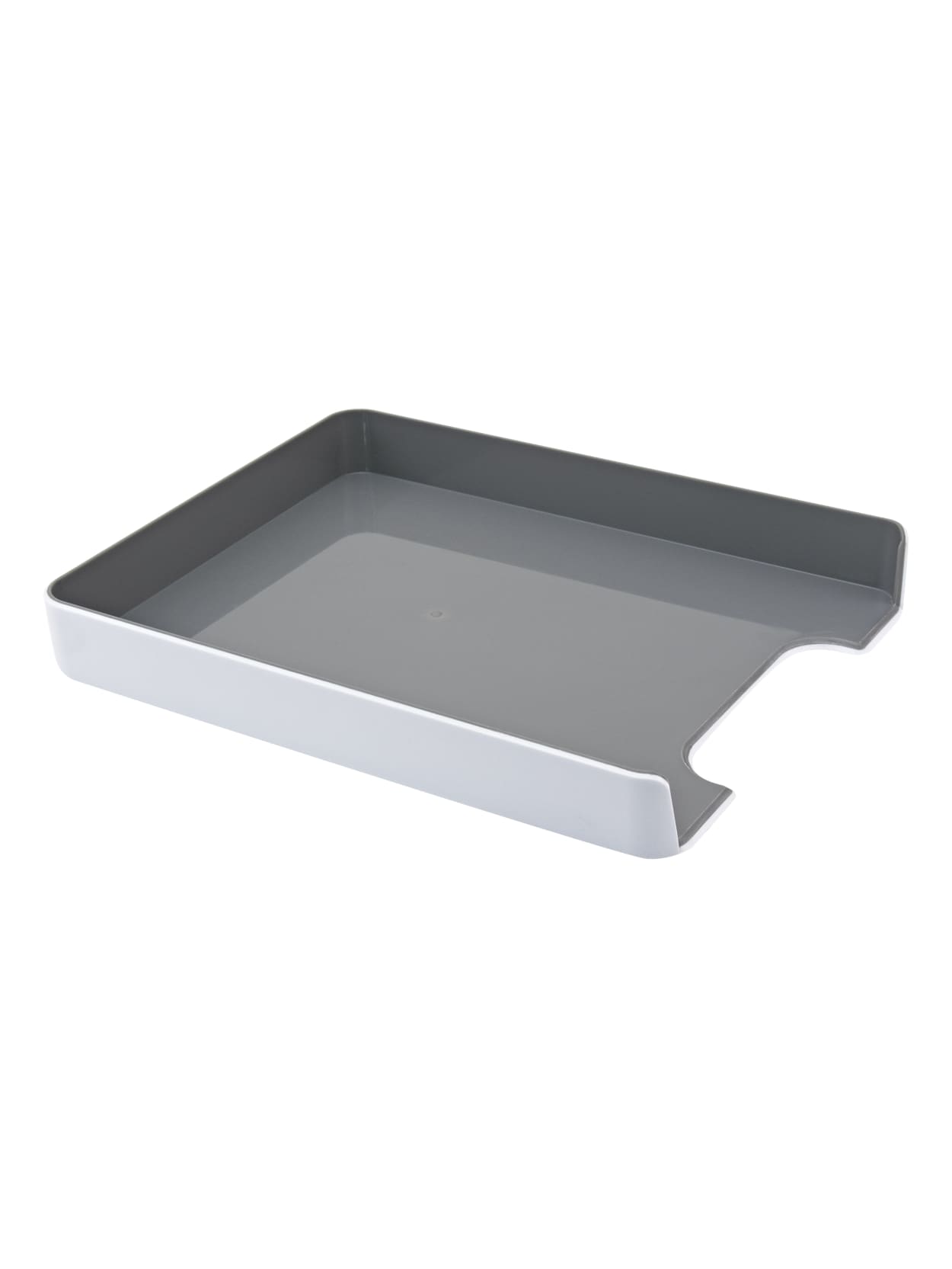 Fusion Letter Tray 1 34 H X 10 W X 12 34 D Whitegray Office Depot