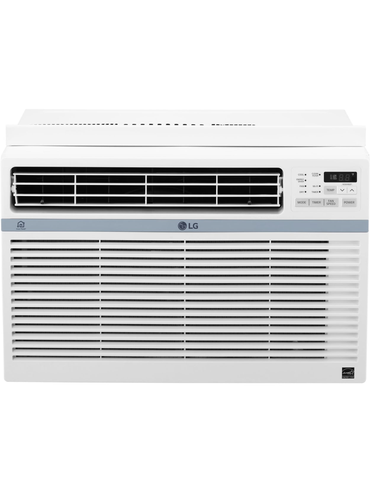 Lg Window Mounted Air Conditioner 10000 Btu 15 H X 23 58 W X 22 316 D White Office Depot