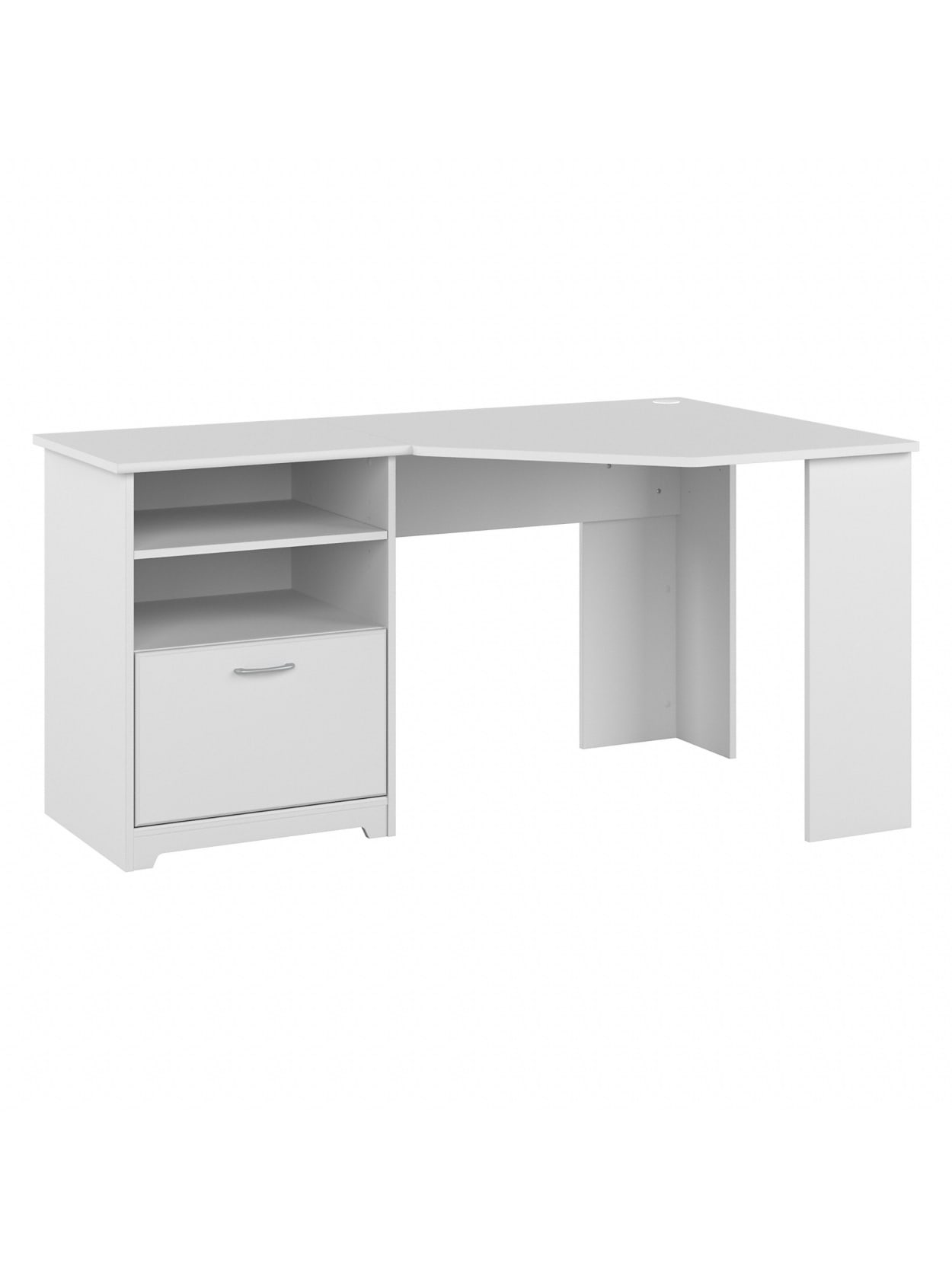 corner desk in white