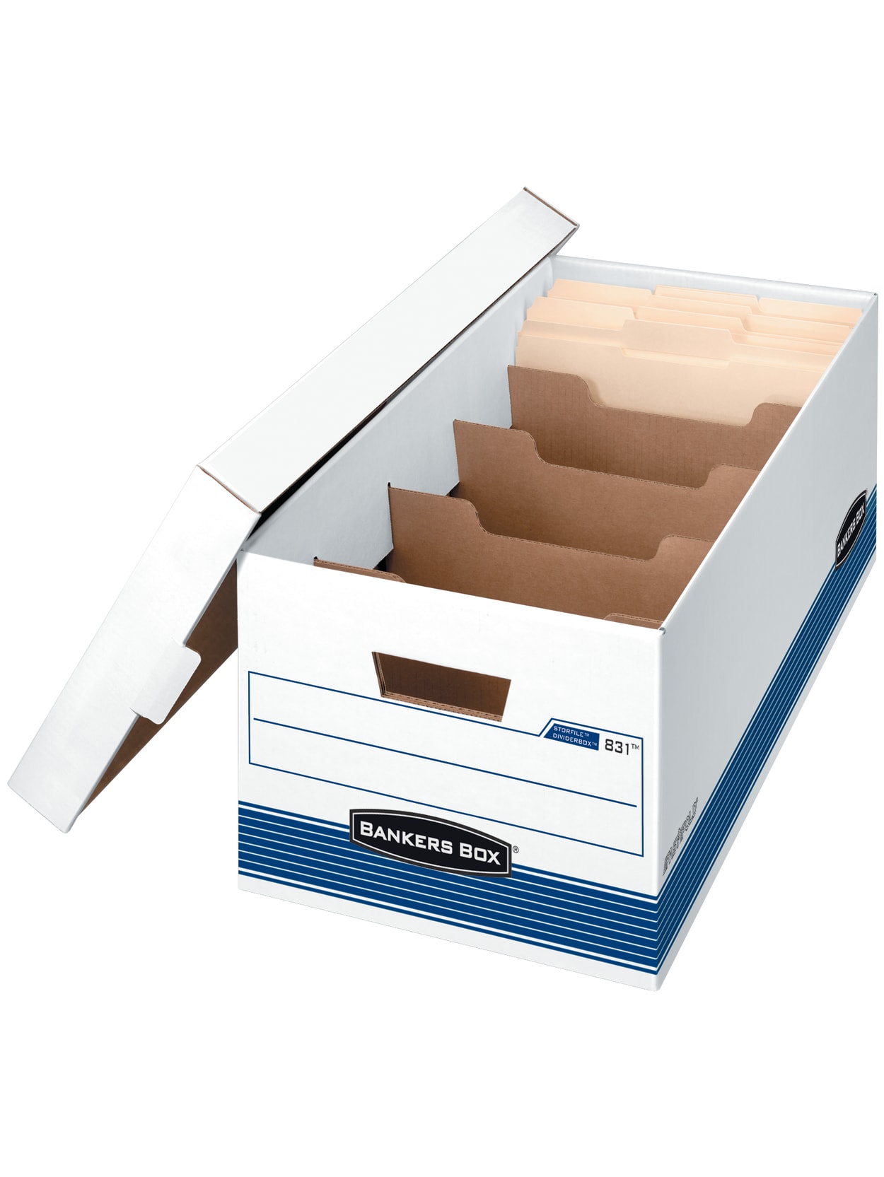 cardboard file boxes