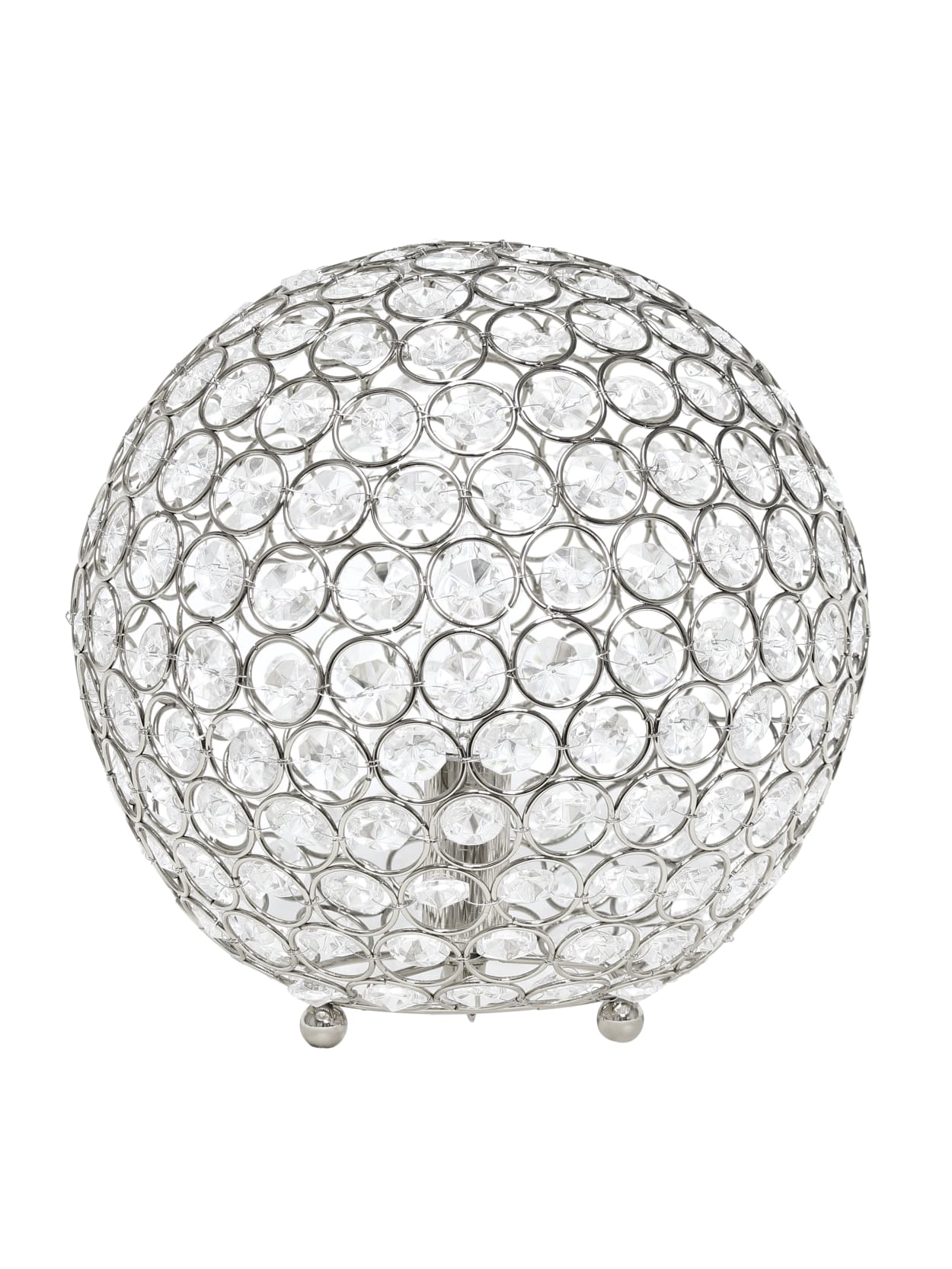 crystal globe table lamp