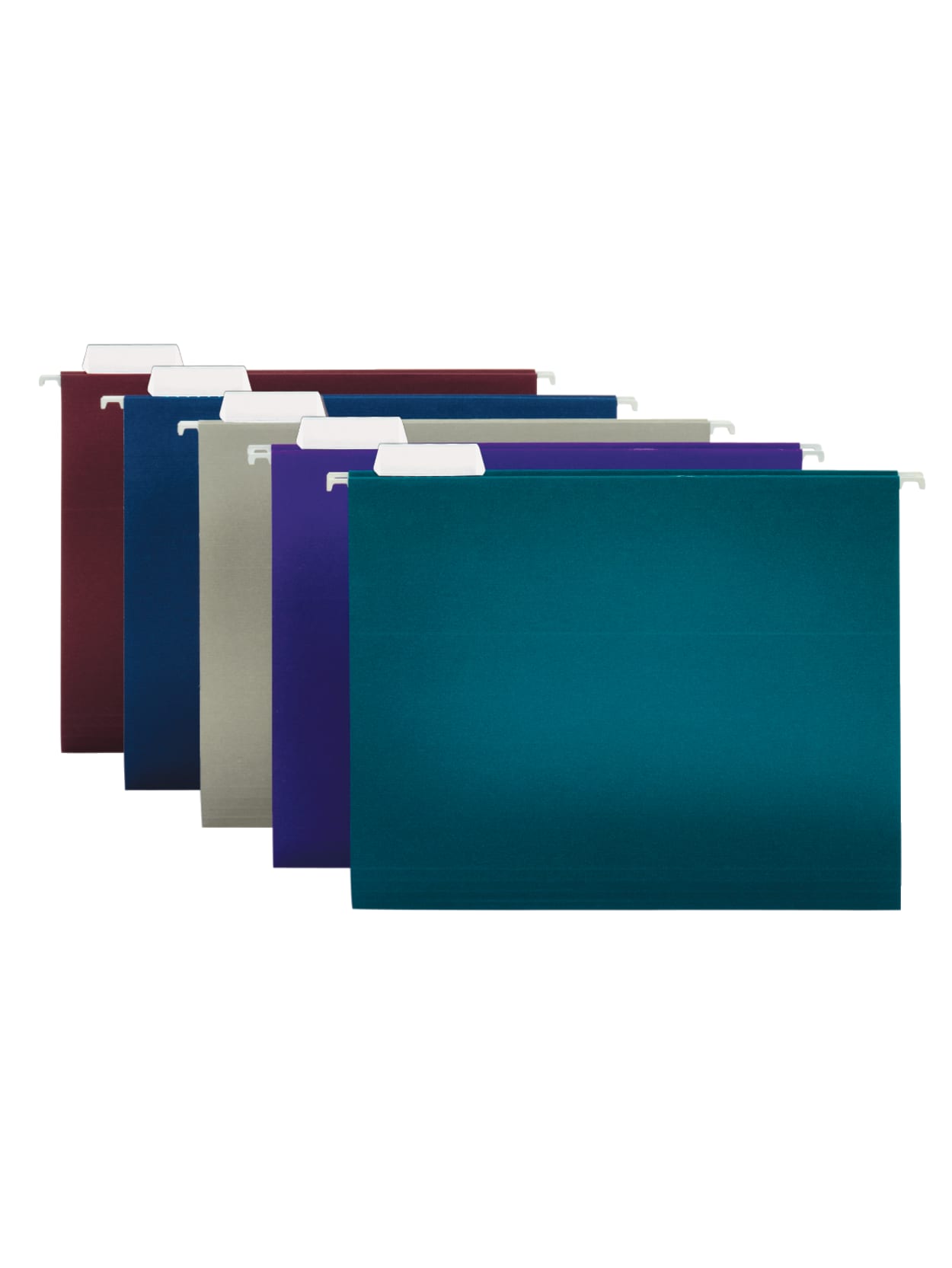 Office Depot Brand 2 Tone Hanging File Folders 15 Cut 8 12 X 11 Letter Size Assorted Colors Box Of 25 Folders Office Depot