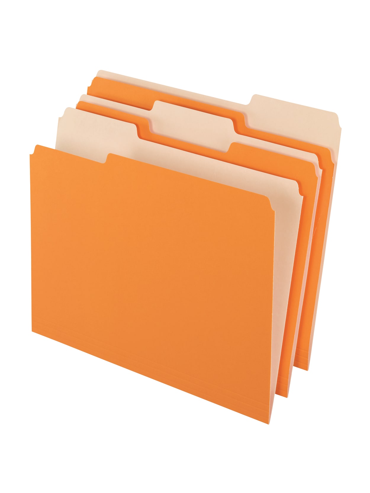 Office Depot Brand 2 Tone Color File Folders 13 Tab Cut Letter Size Orange Pack Of 100 Folders Office Depot