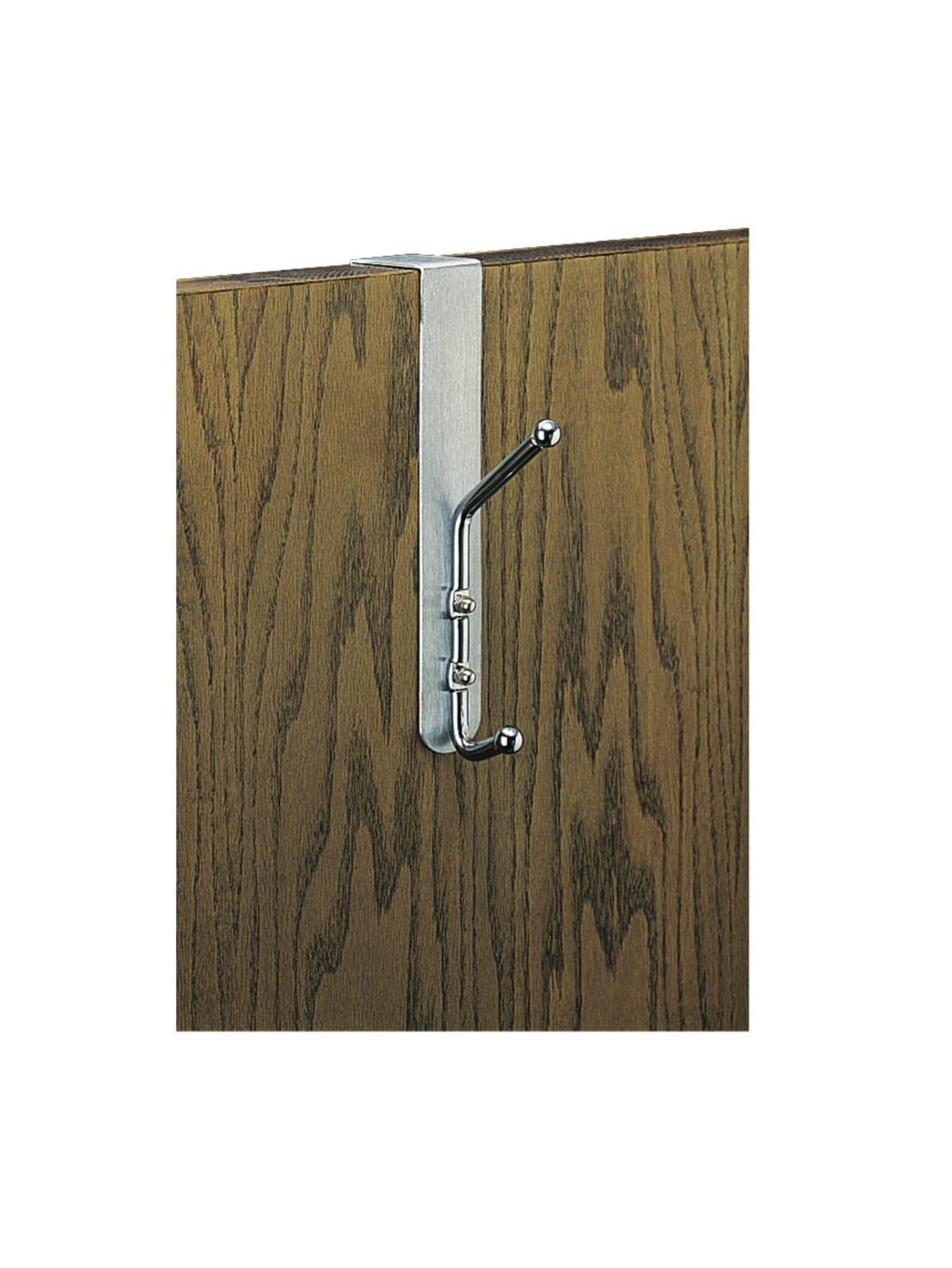 Safco Over The Door Coat Hook 8 12 H X 1 12 W X 4 14 D Silver