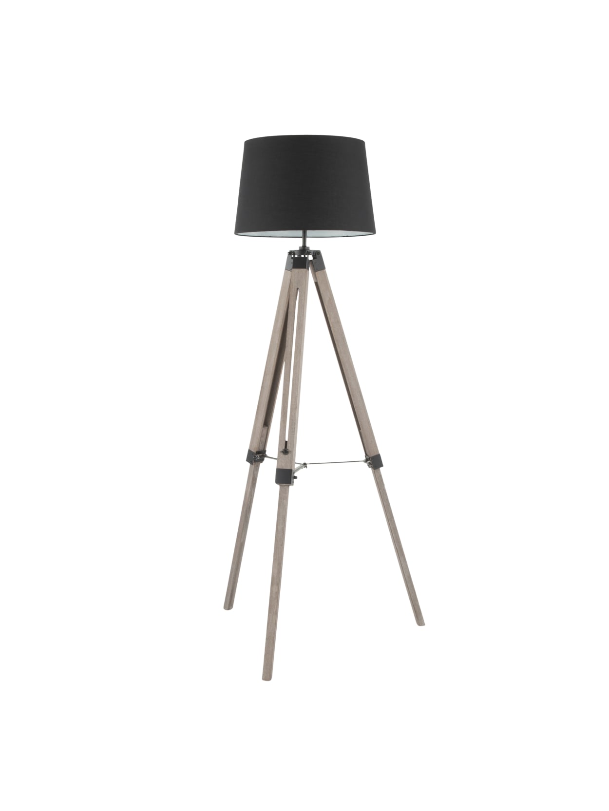 grey wood floor lamp