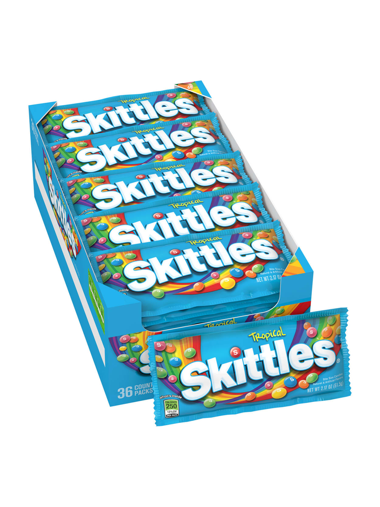 Skittles Bite Size Tropical Candies Box Of 36 Office Depot
