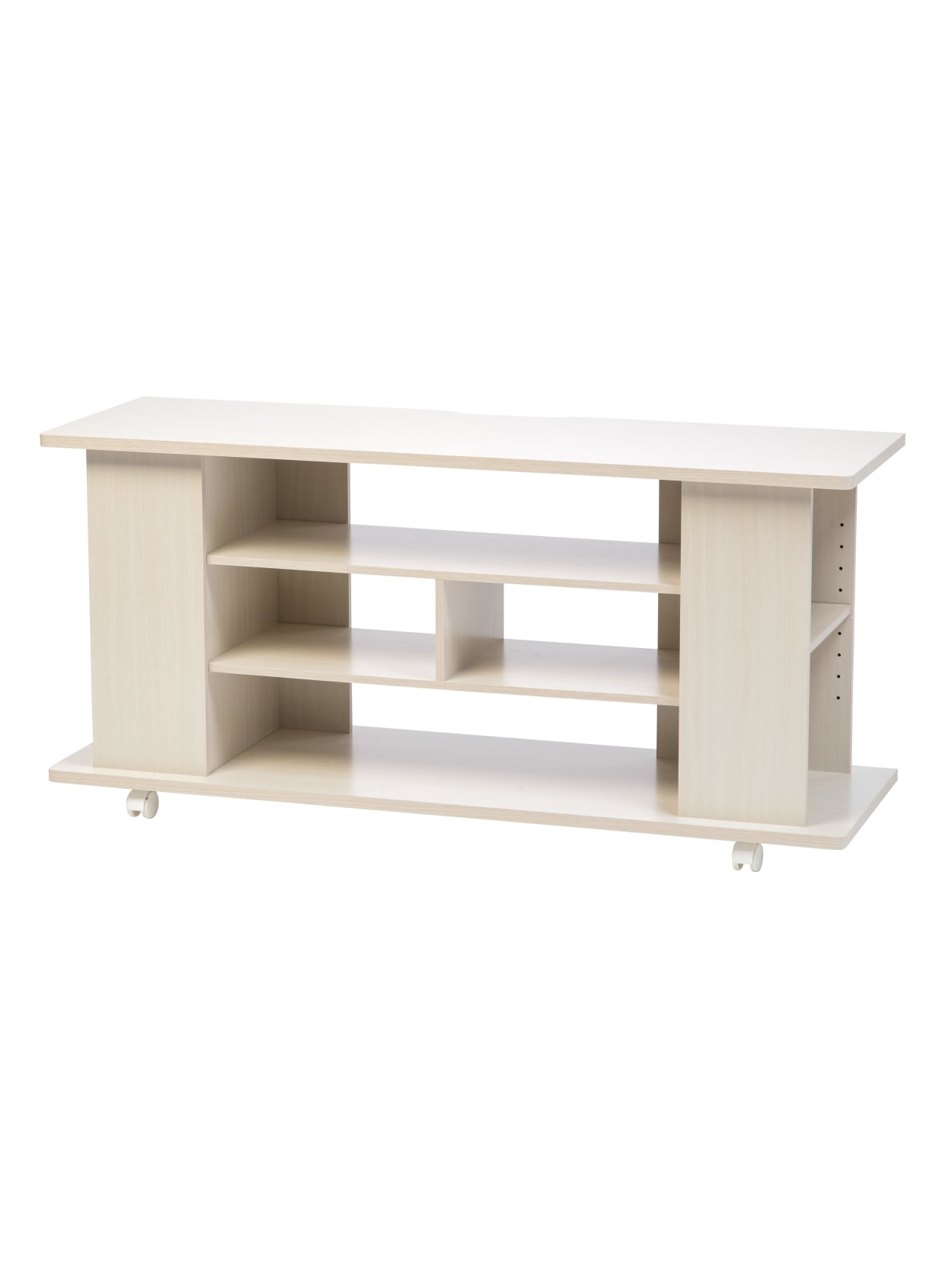 Iris Large Tv Stand With Wheels 22 38 H X 46 78 W X 15 516 D White Office Depot