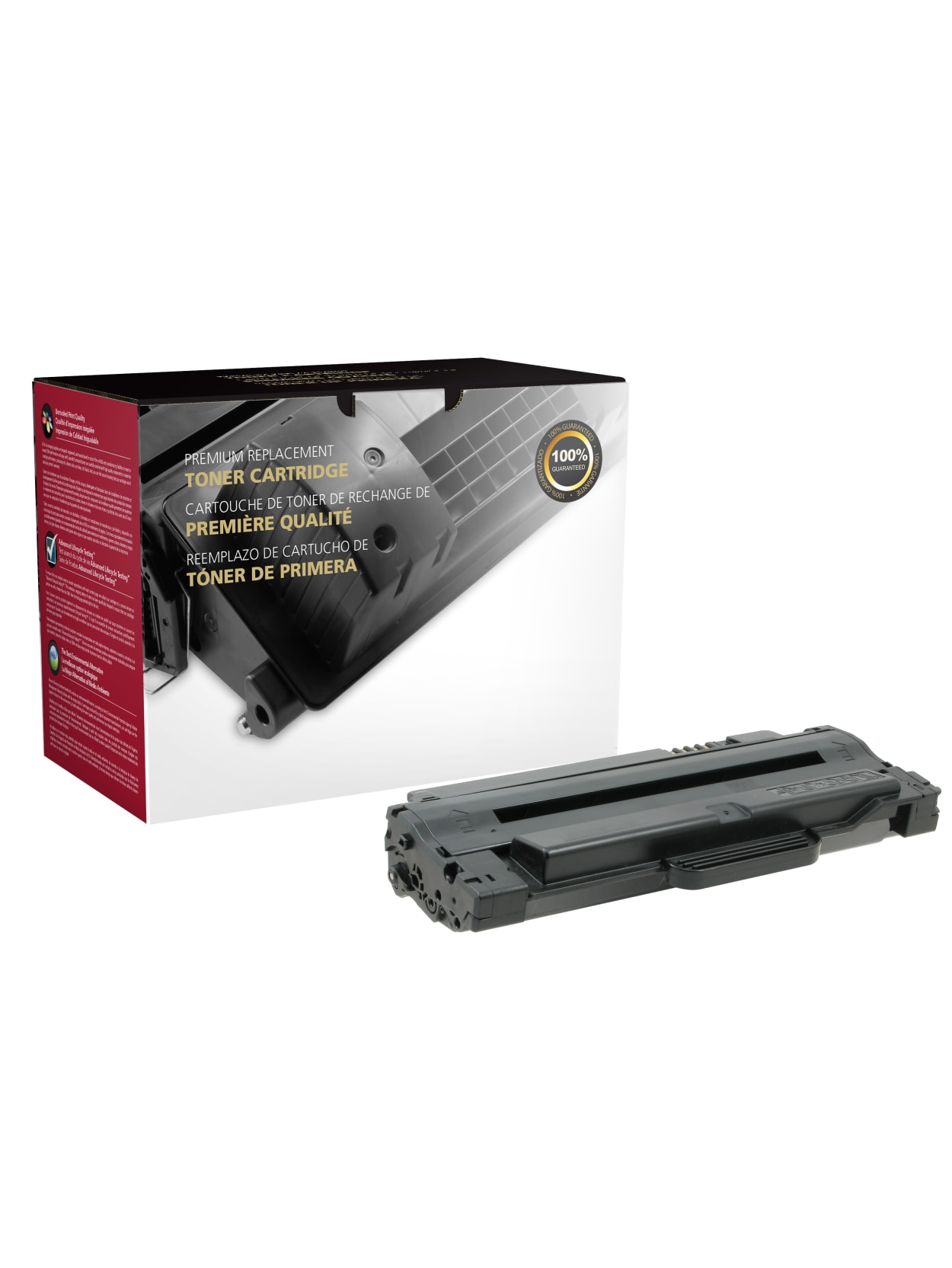 clover technologies group mlt105 remanufactured black toner cartridge replacement for samsung mlt d105s item 553992