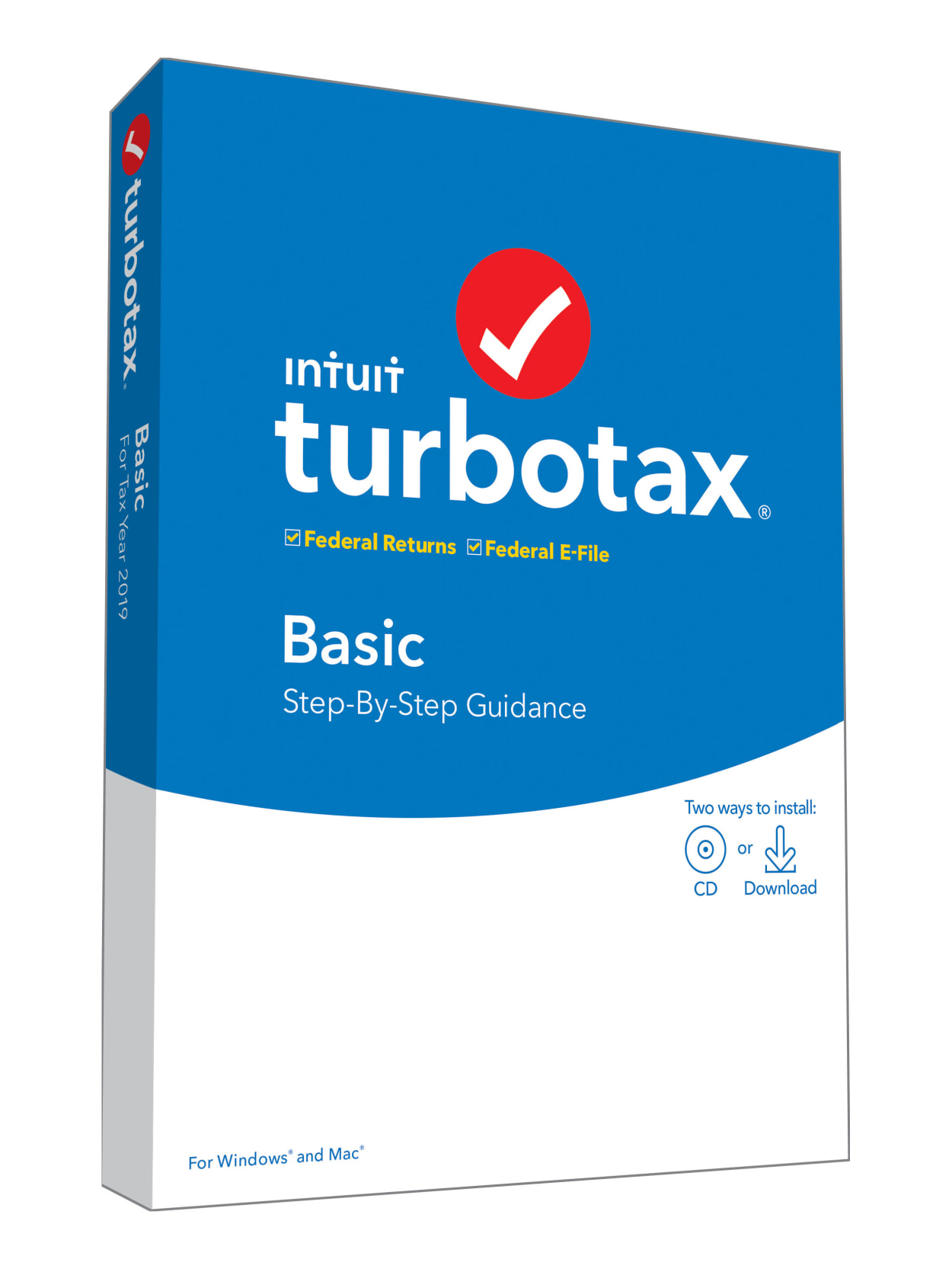 Turbotax Basic Federal E File 2019 Office Depot